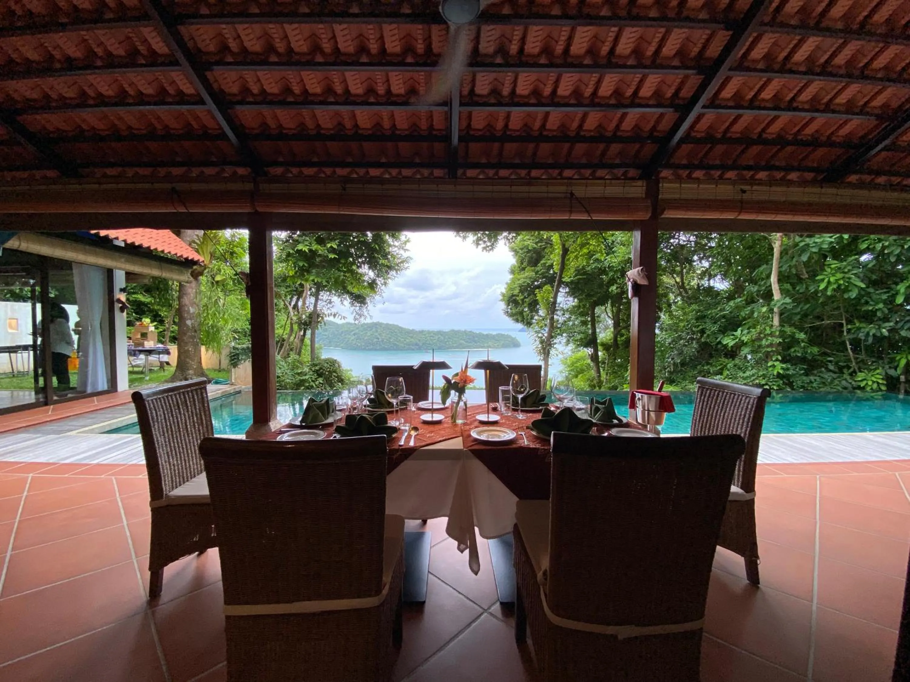Dining area in Ambong Pool Villas - Private Pool