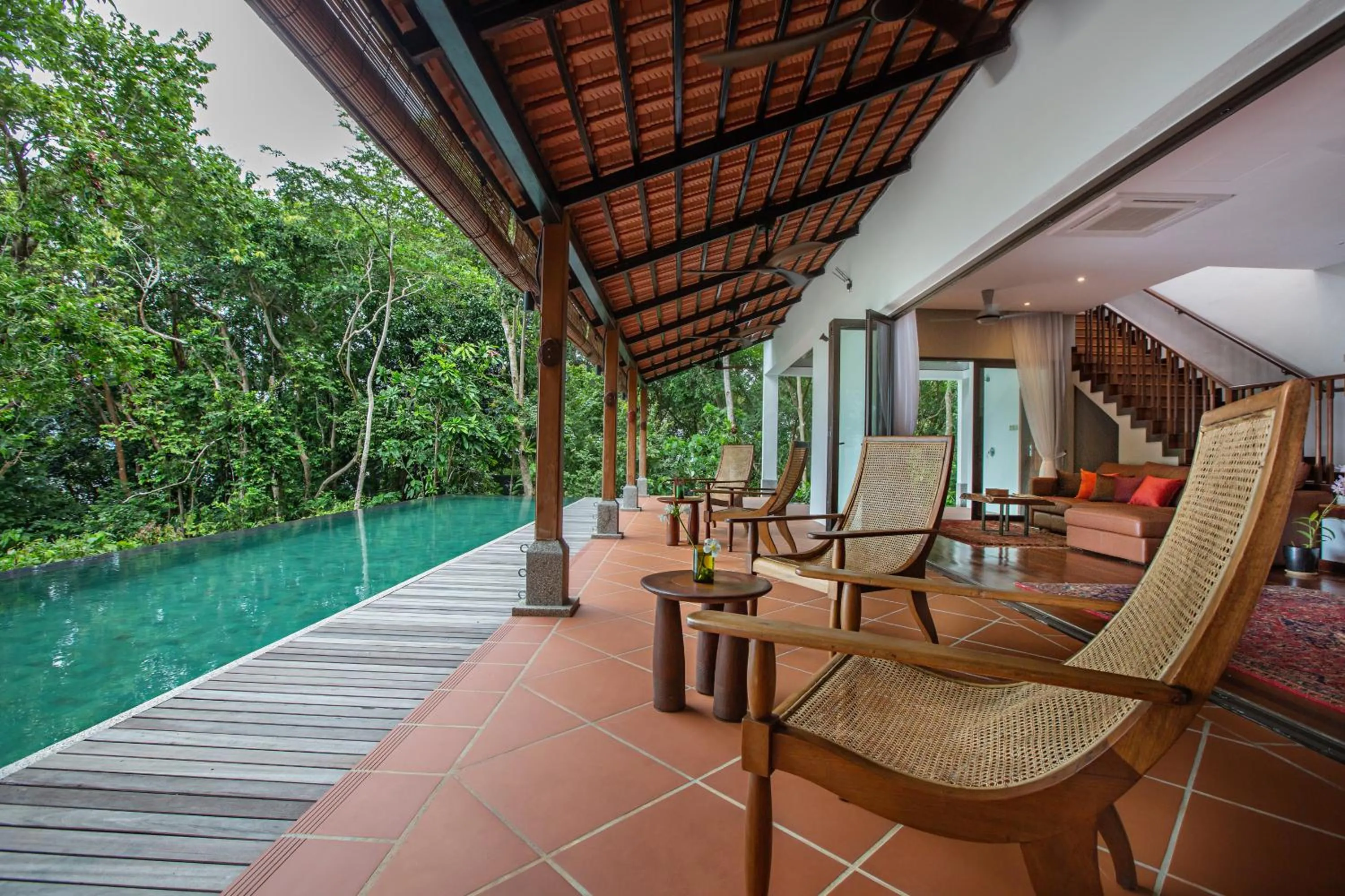 Patio in Ambong Pool Villas - Private Pool