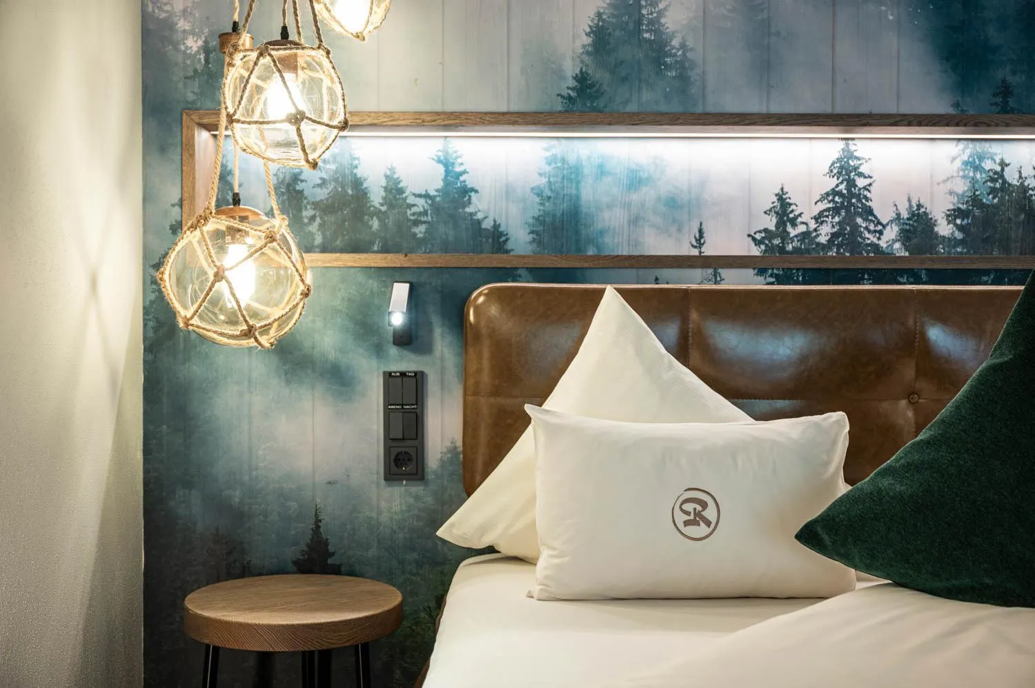 Bed in Hotel Riederalm