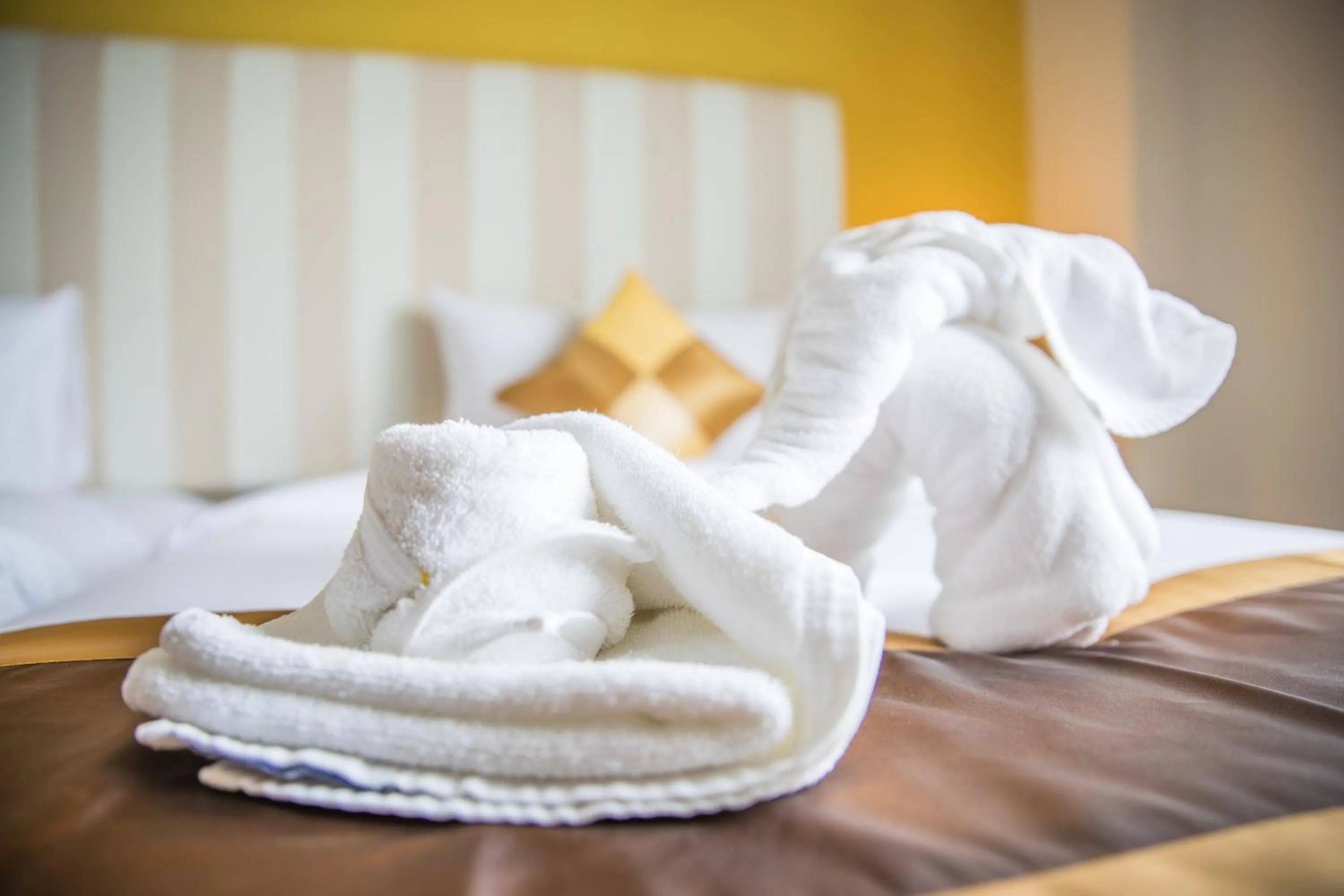 Decorative detail, Bed in Bangkok Midtown Hotel