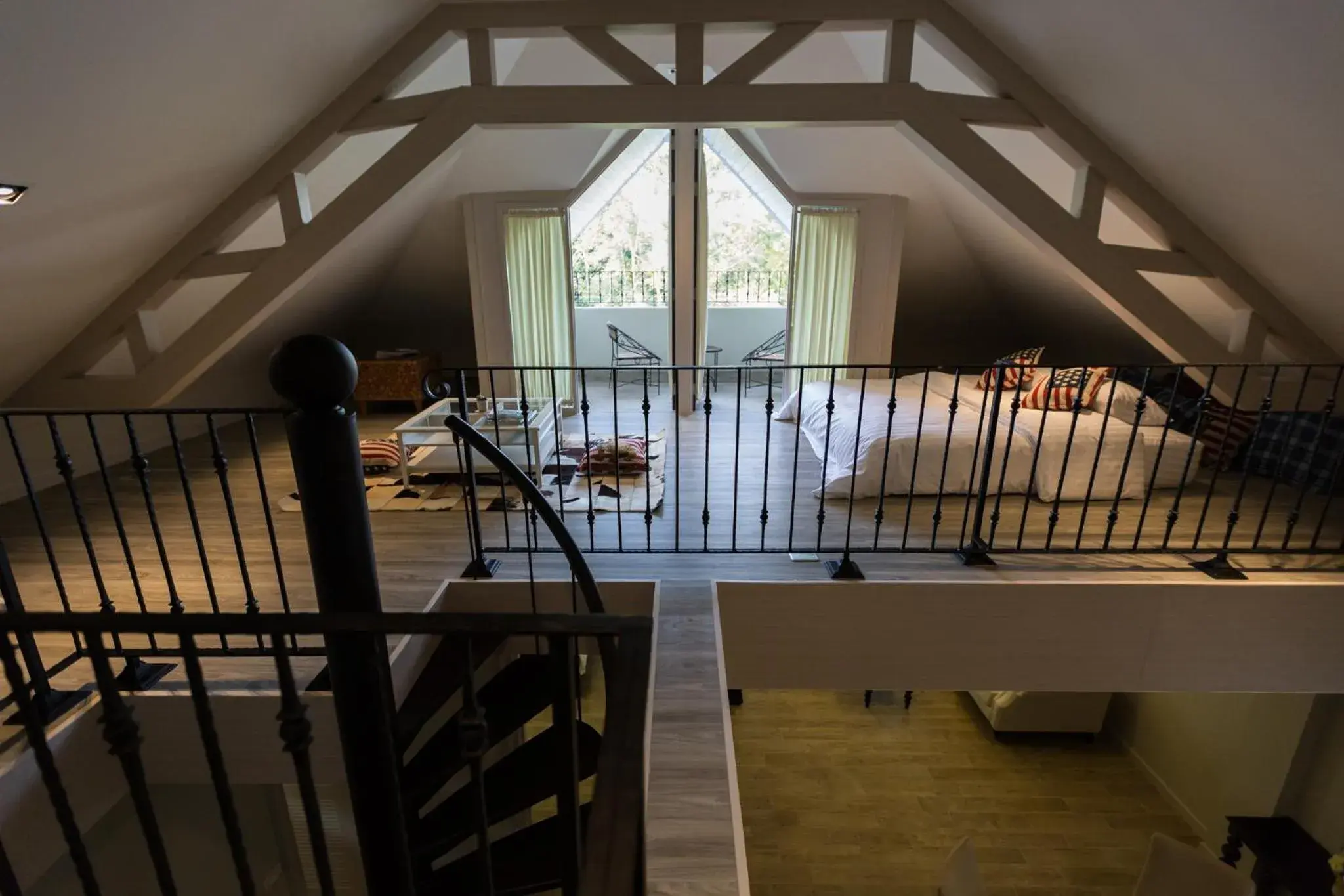 Balcony/Terrace, Bed in Merchant House Chiangmai Balcony/Terrace, Bed in Merchant House Chiangmai