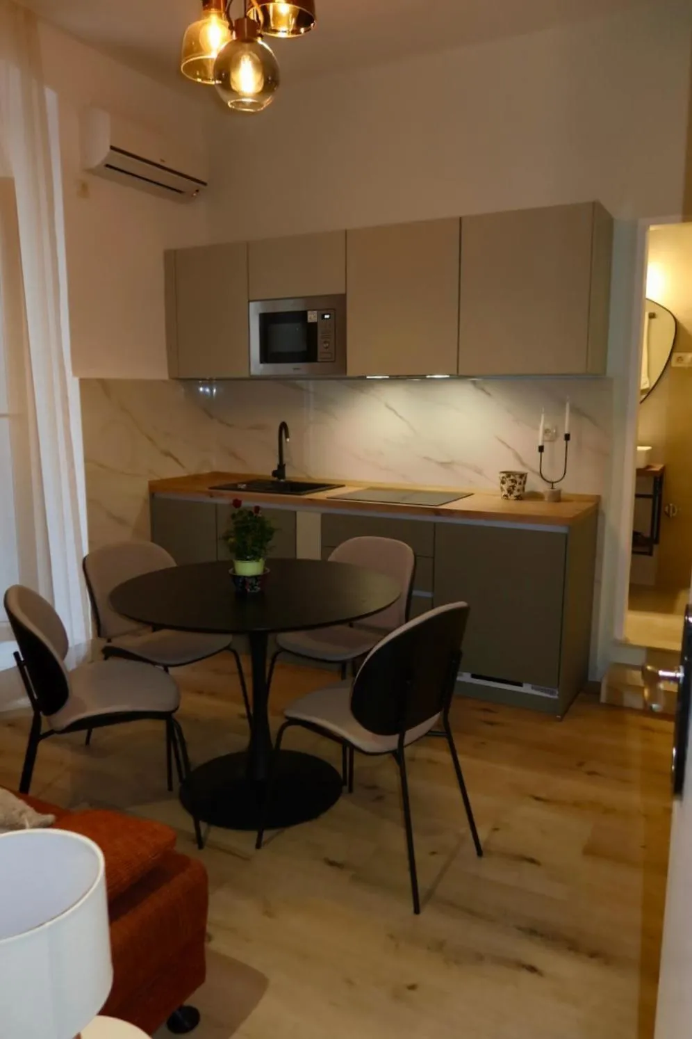 Kitchen or kitchenette in Apartments Mia