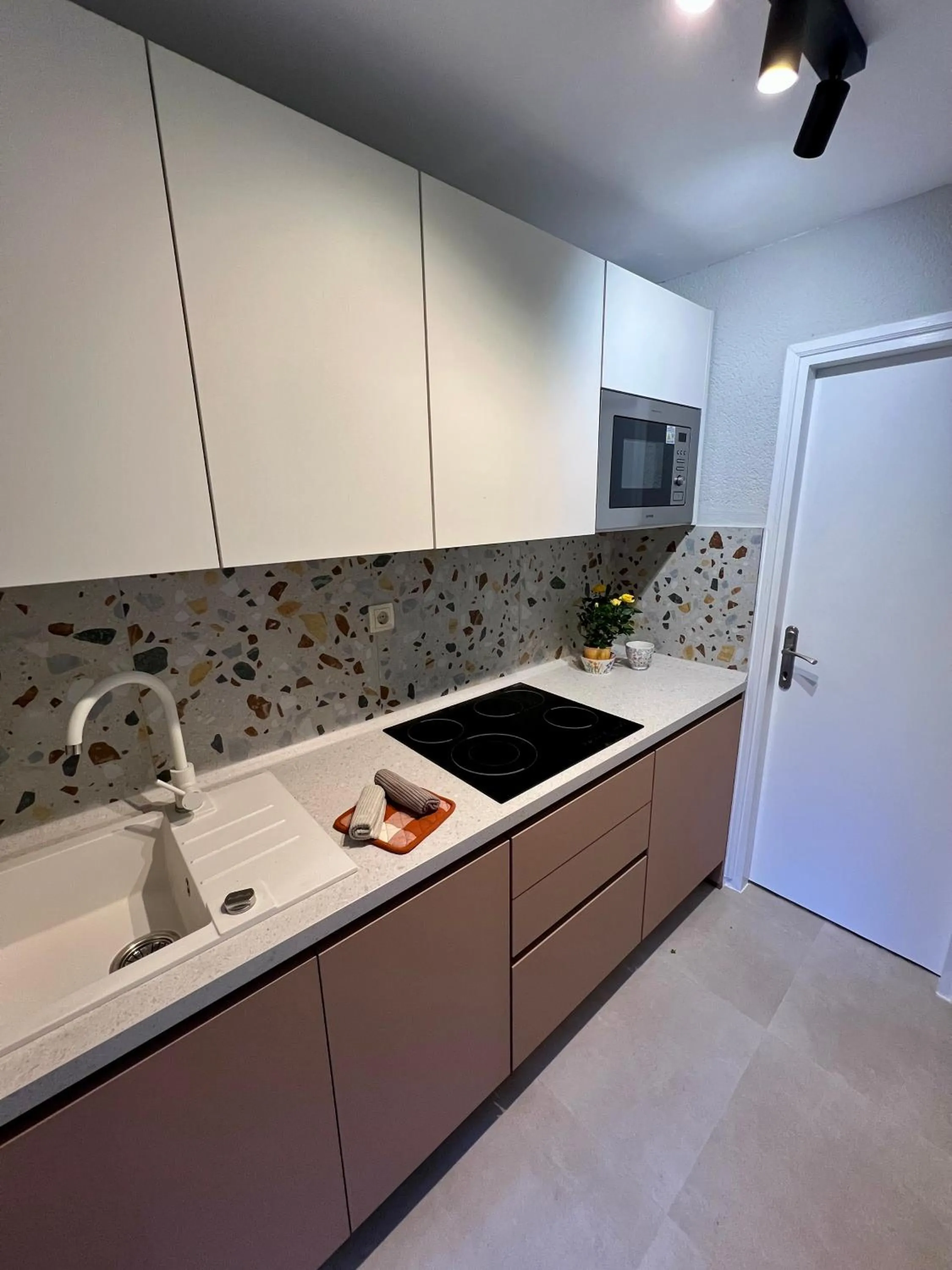 Kitchen or kitchenette in Apartments Mia