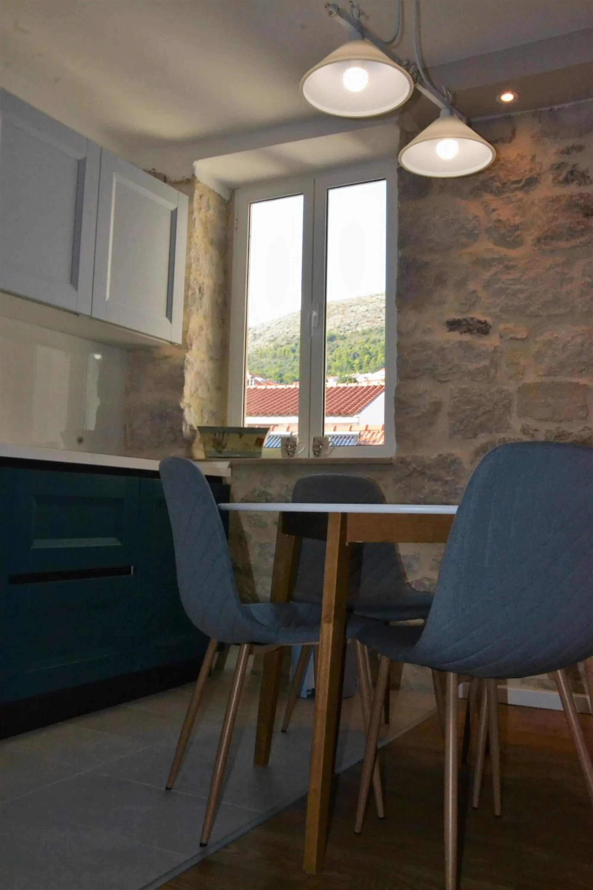 Kitchen or kitchenette in Apartments Mia