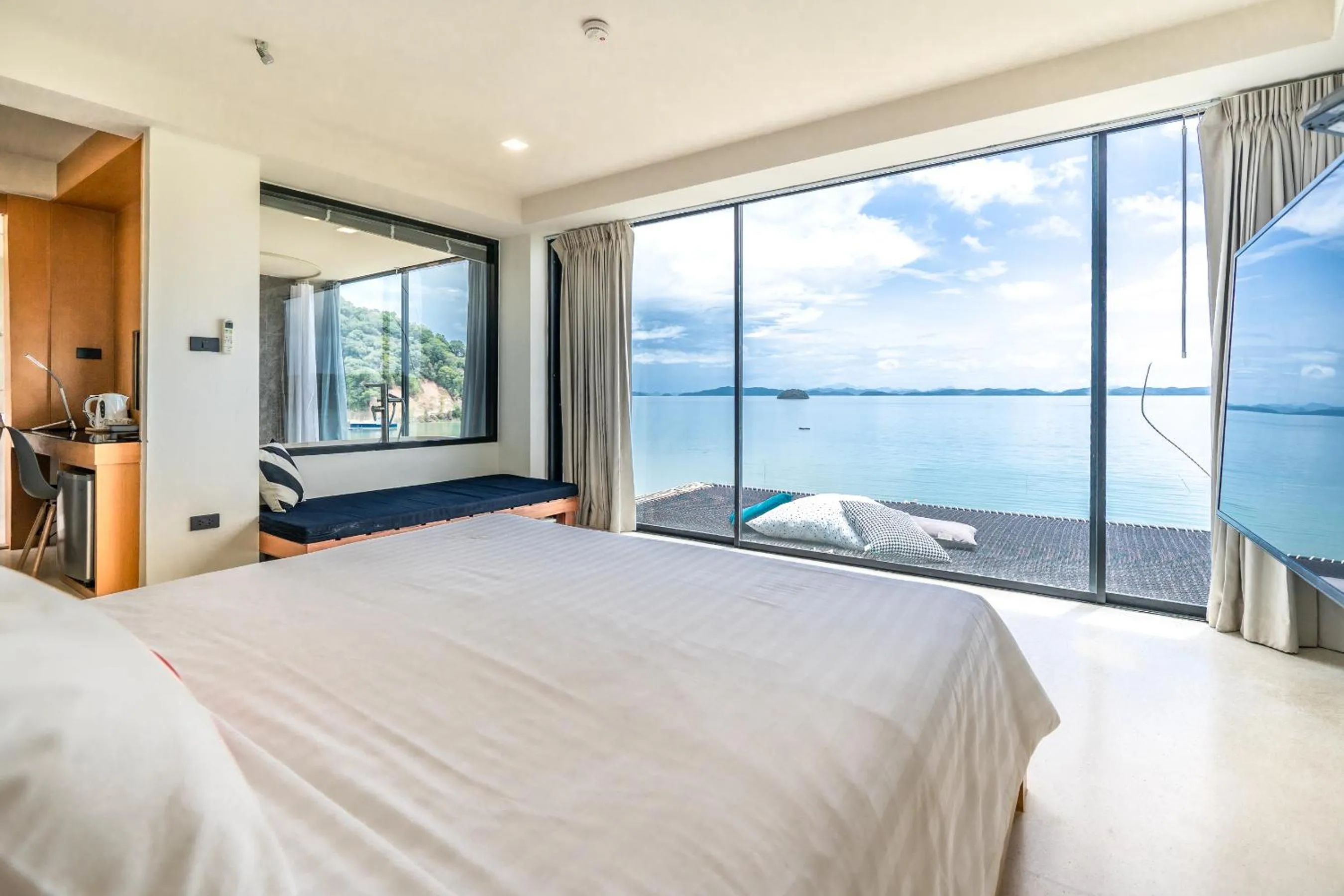 View (from property/room), Bed in 8IK88 Resort, Phuket - SHA Extra Plus