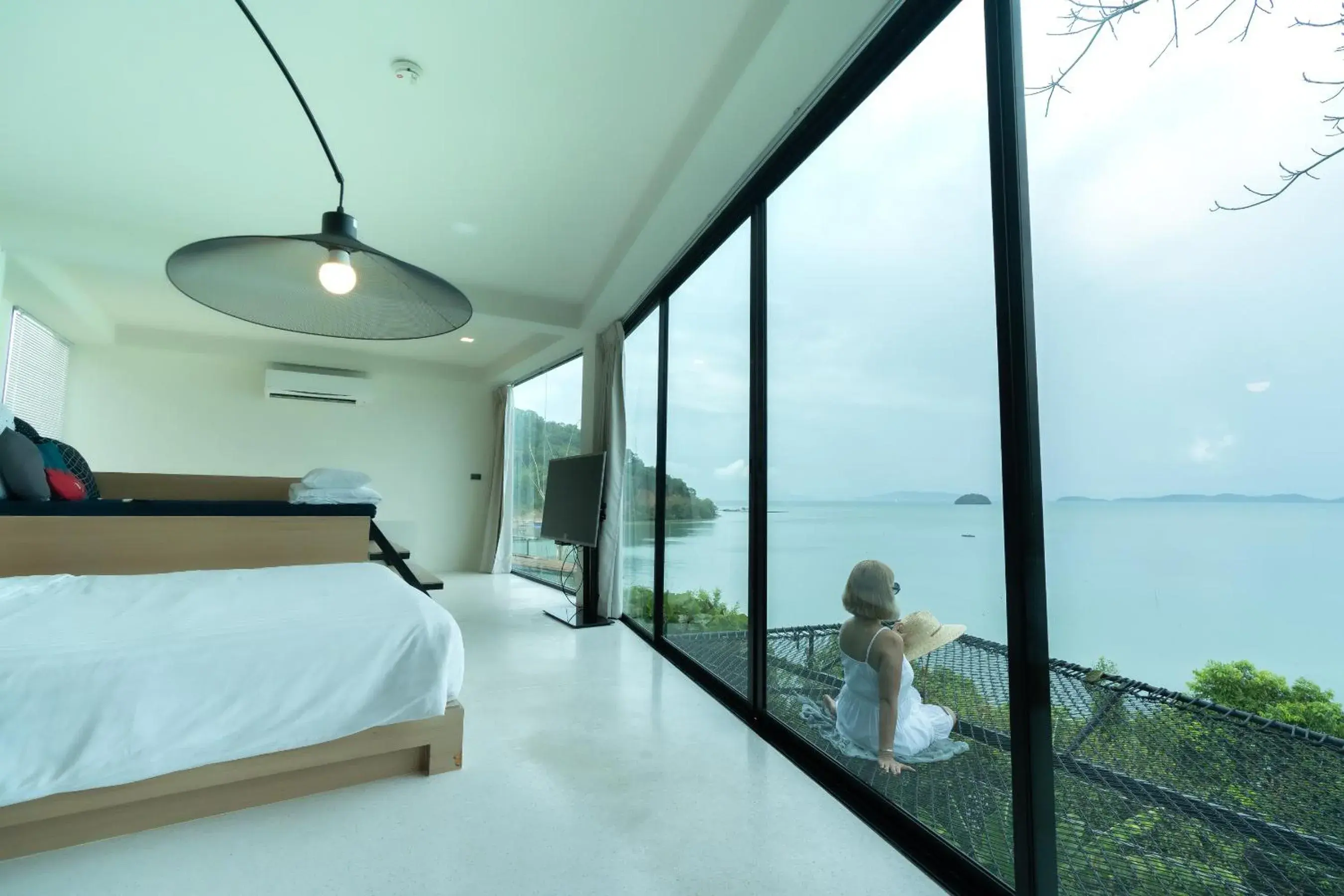 Balcony/Terrace, Bed in 8IK88 Resort, Phuket - SHA Extra Plus Balcony/Terrace, Bed in 8IK88 Resort, Phuket - SHA Extra Plus