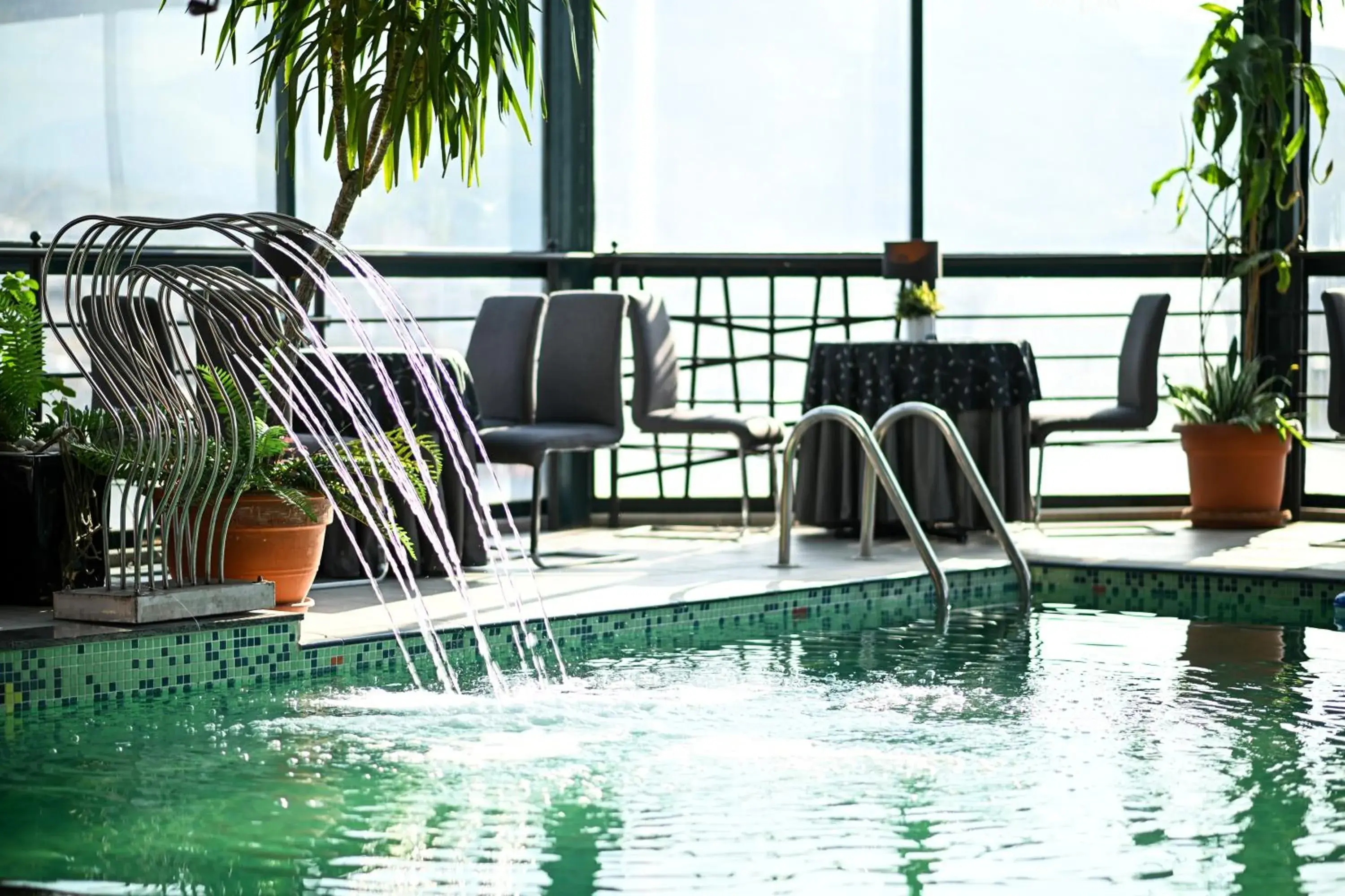 Pool view in Hotel Arka Pool view in Hotel Arka