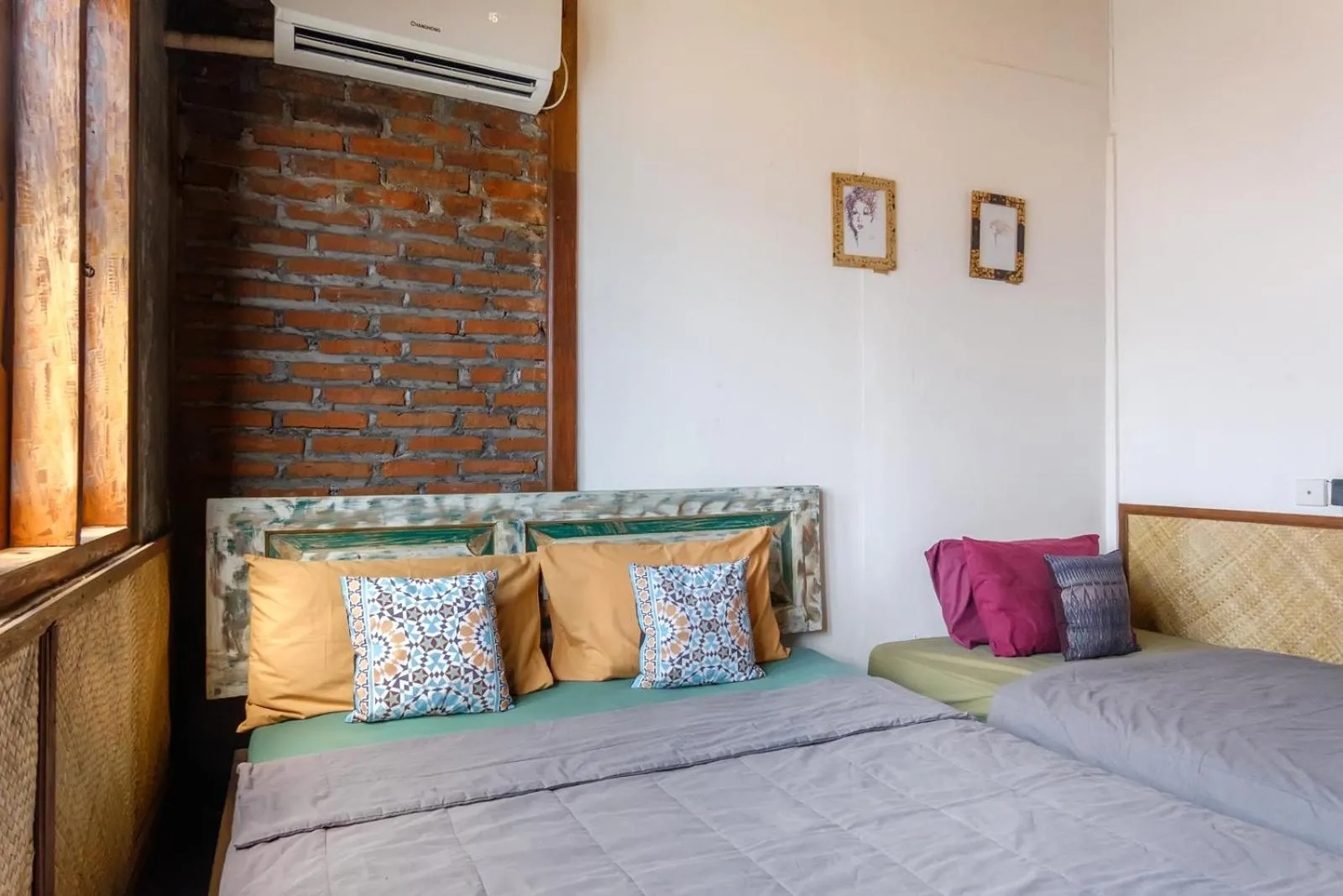 Bed in TwoSpaces Living at Bunga Desa, Jimbaran