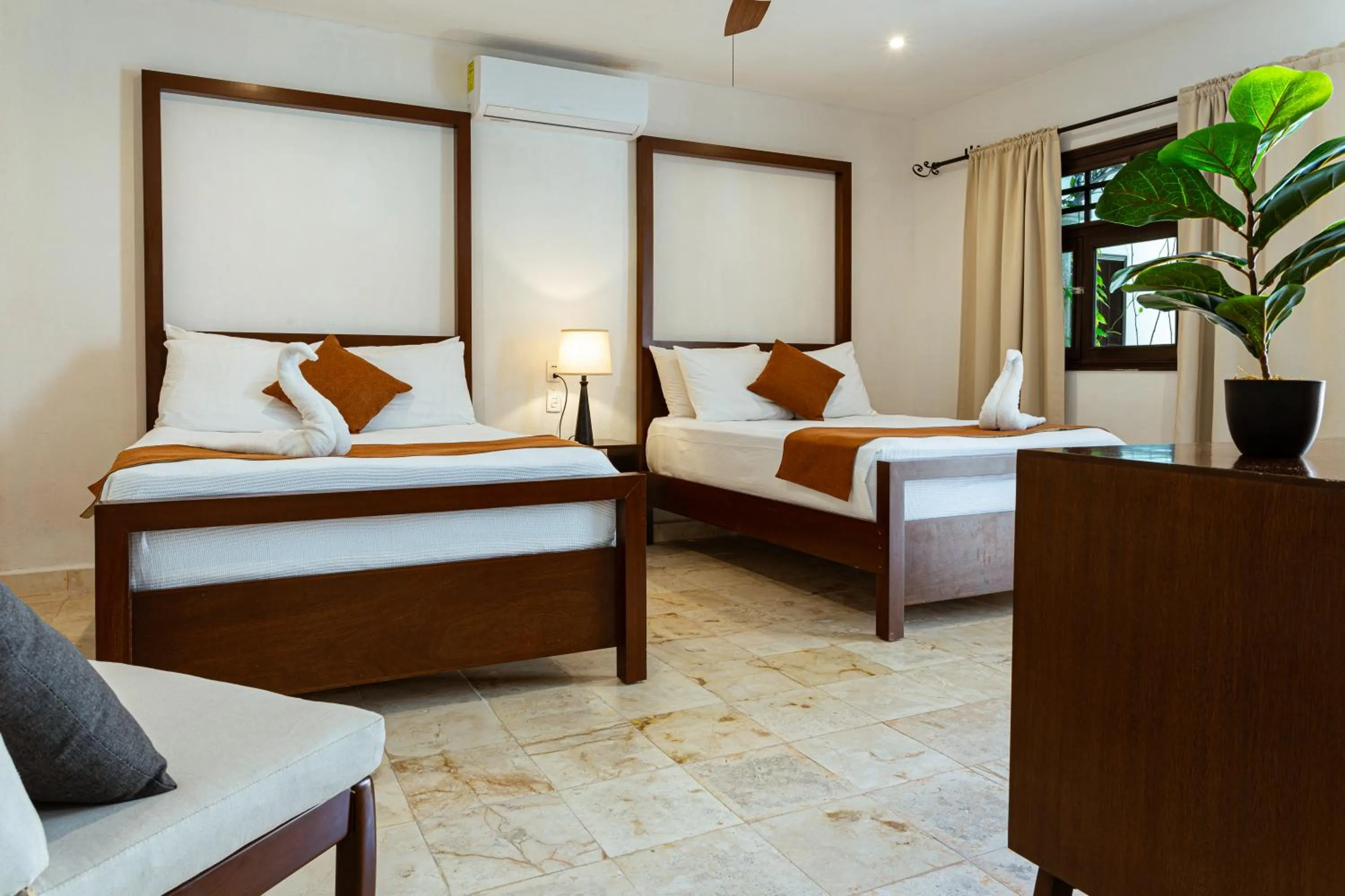 Bed in La Aurora Hotel Colonial