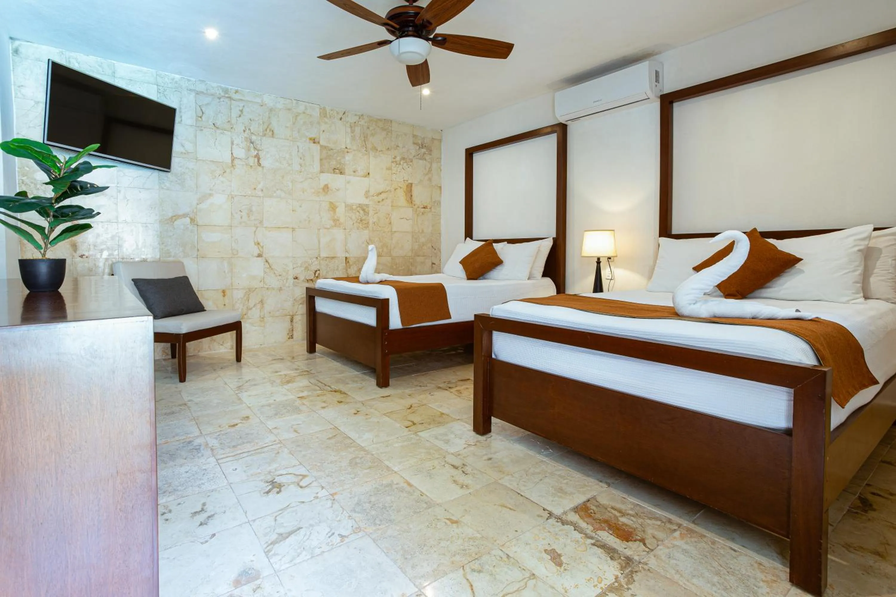 Bed in La Aurora Hotel Colonial