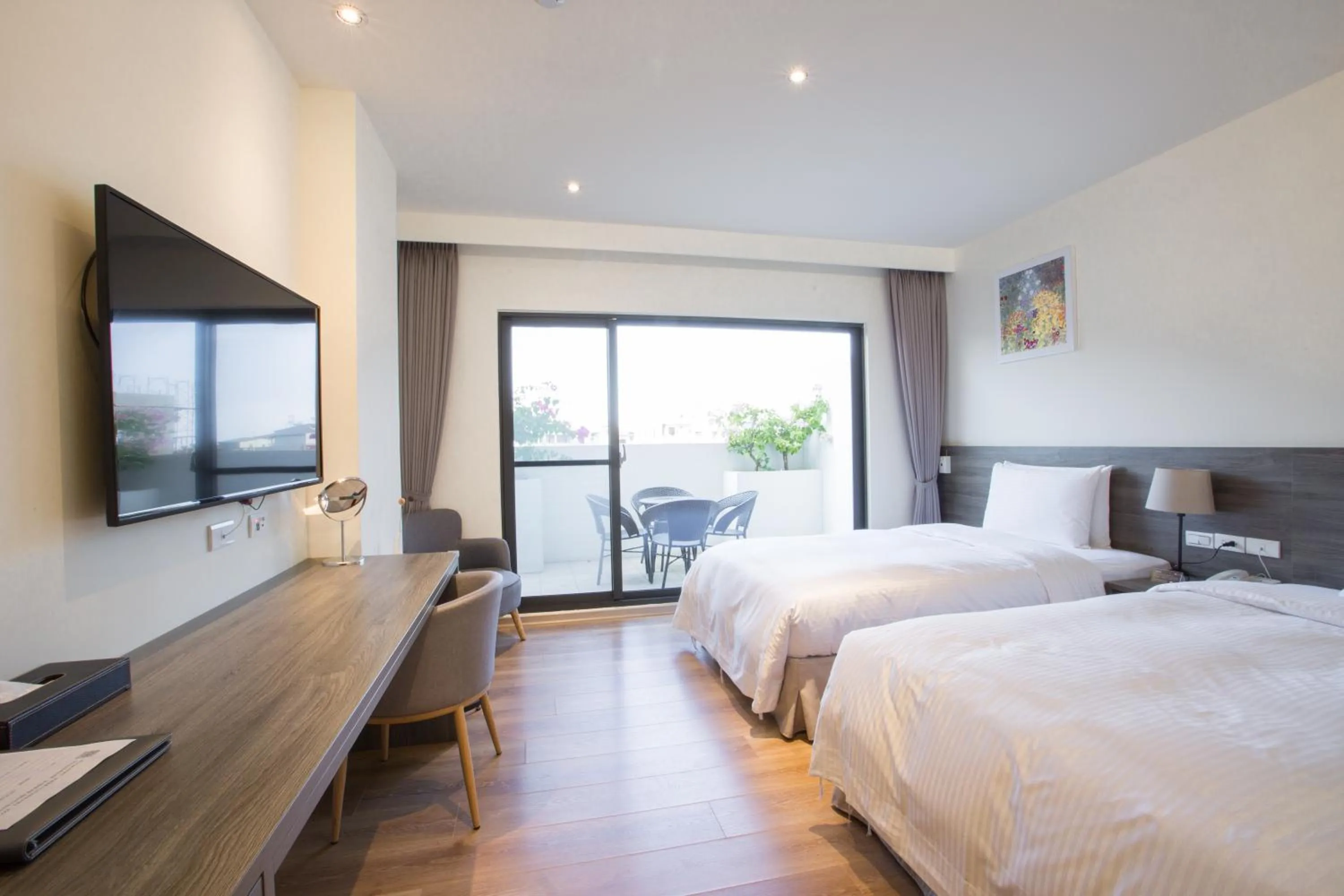 Bed in FangLiao Hotel