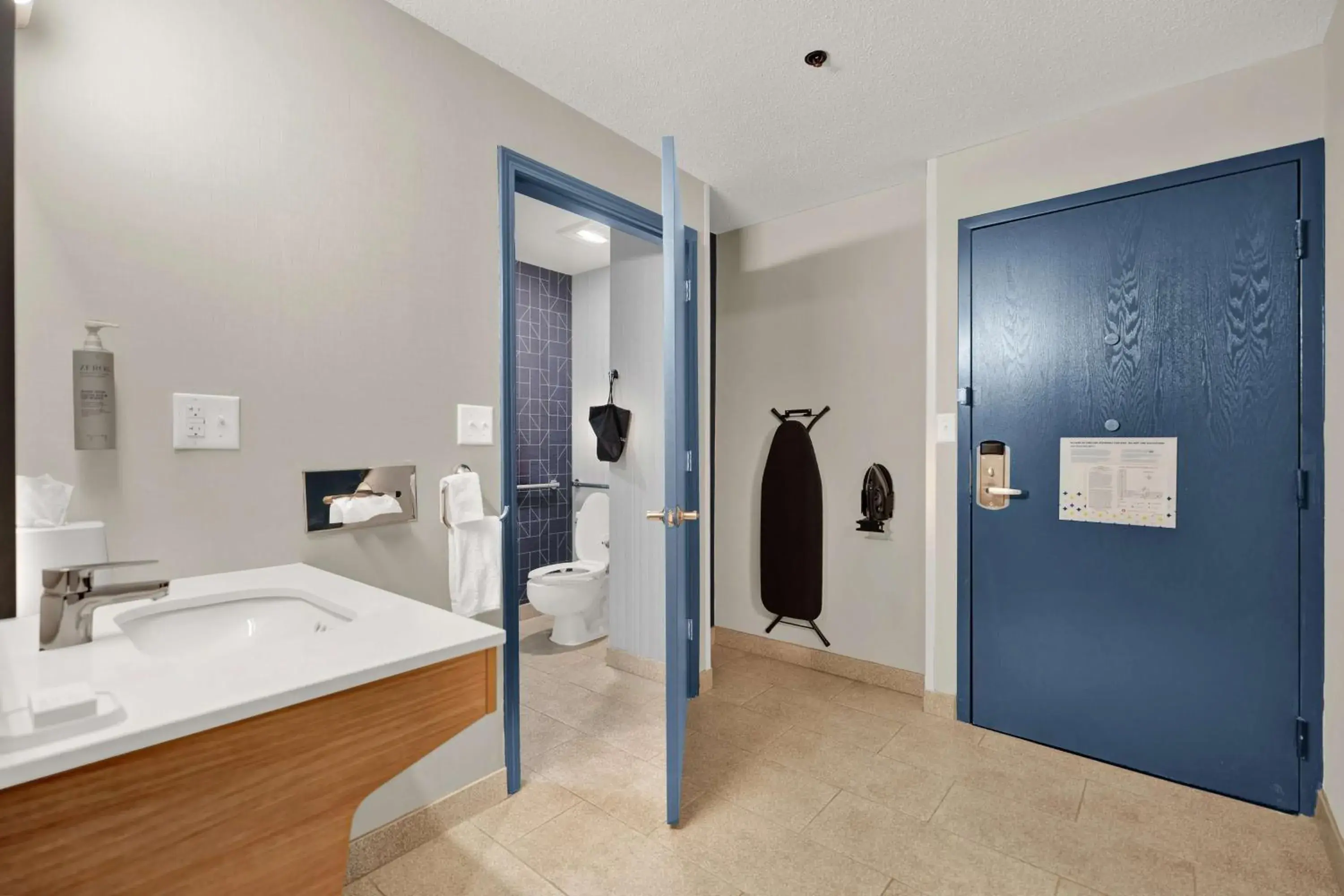 Bathroom in Spark by Hilton Plymouth Bathroom in Spark by Hilton Plymouth