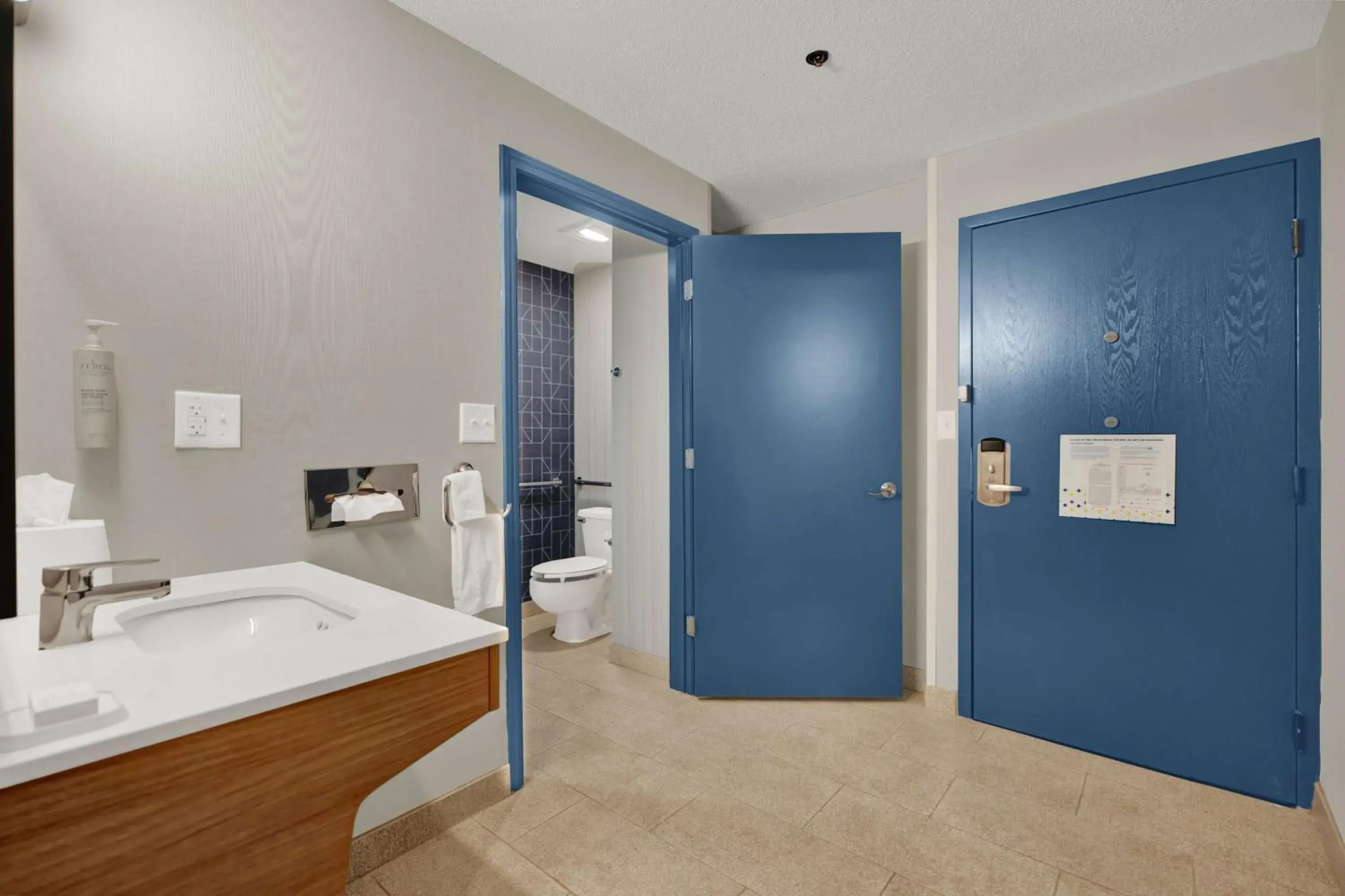 Bathroom in Spark by Hilton Plymouth Bathroom in Spark by Hilton Plymouth