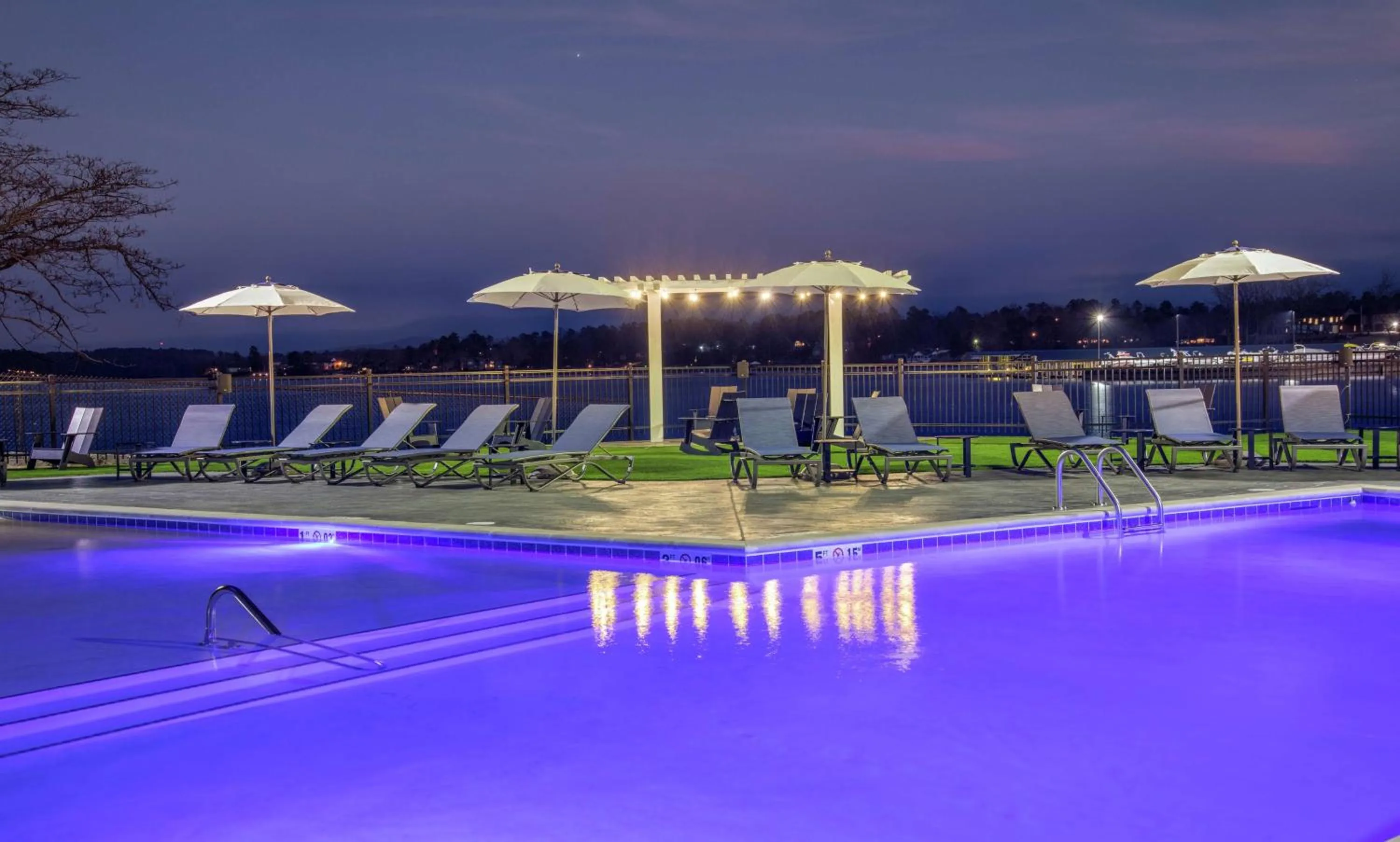 Pool view in DoubleTree by Hilton Hot Springs