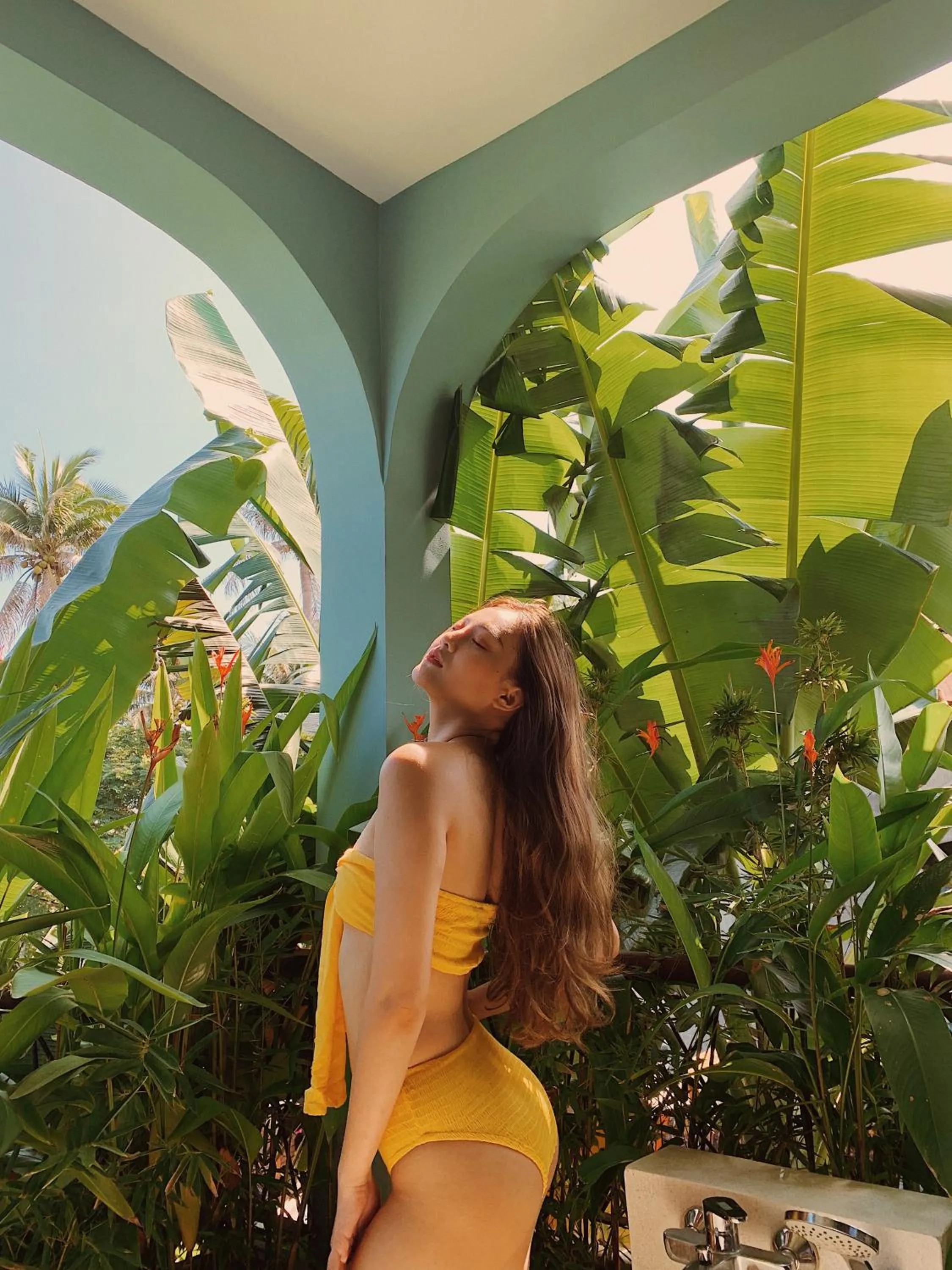 Garden in Villa De Campagne Hoi An- Boutique homestay with pool and family soul