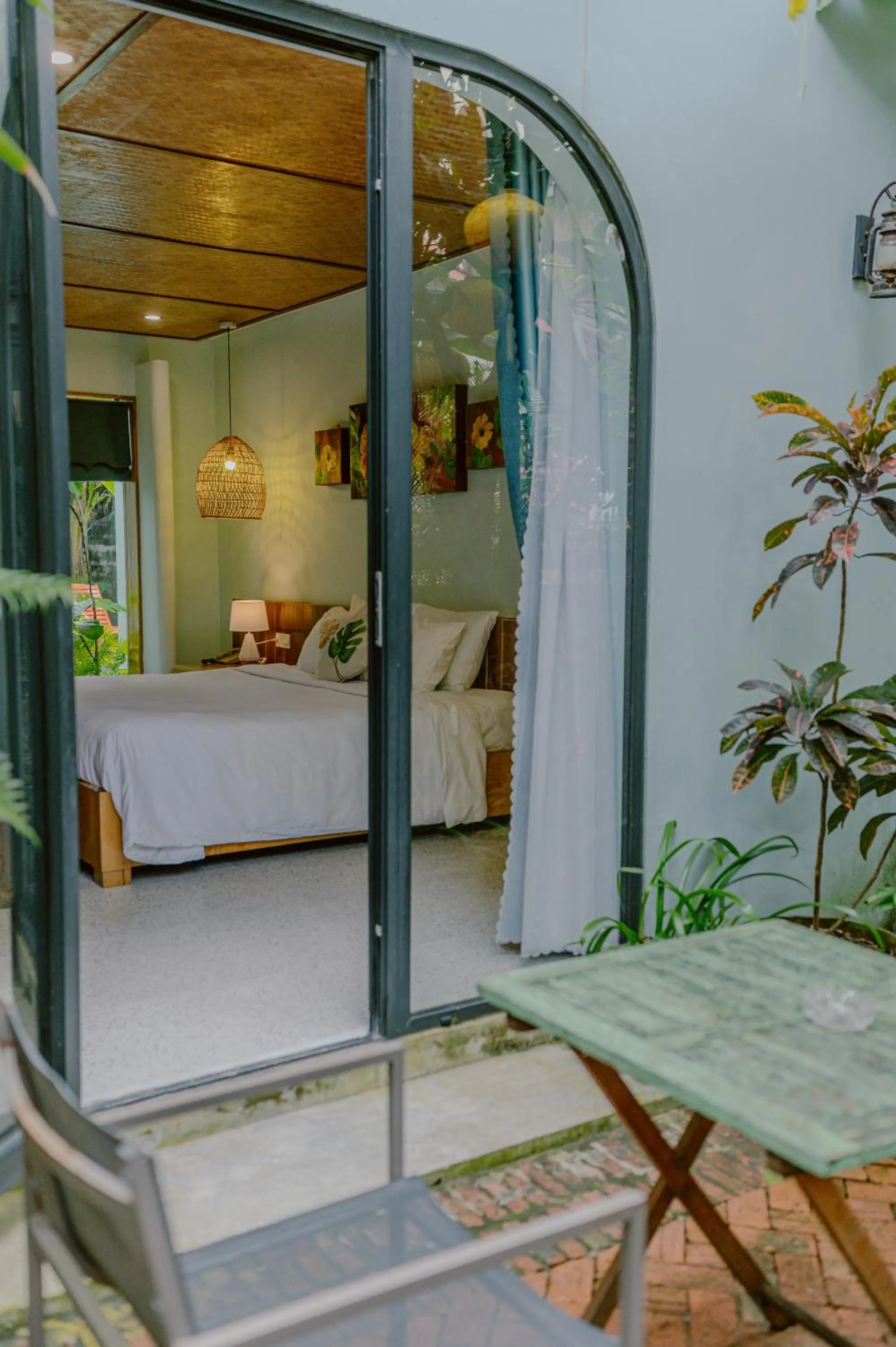 Patio, Bed in Villa De Campagne Hoi An- Boutique homestay with pool and family soul