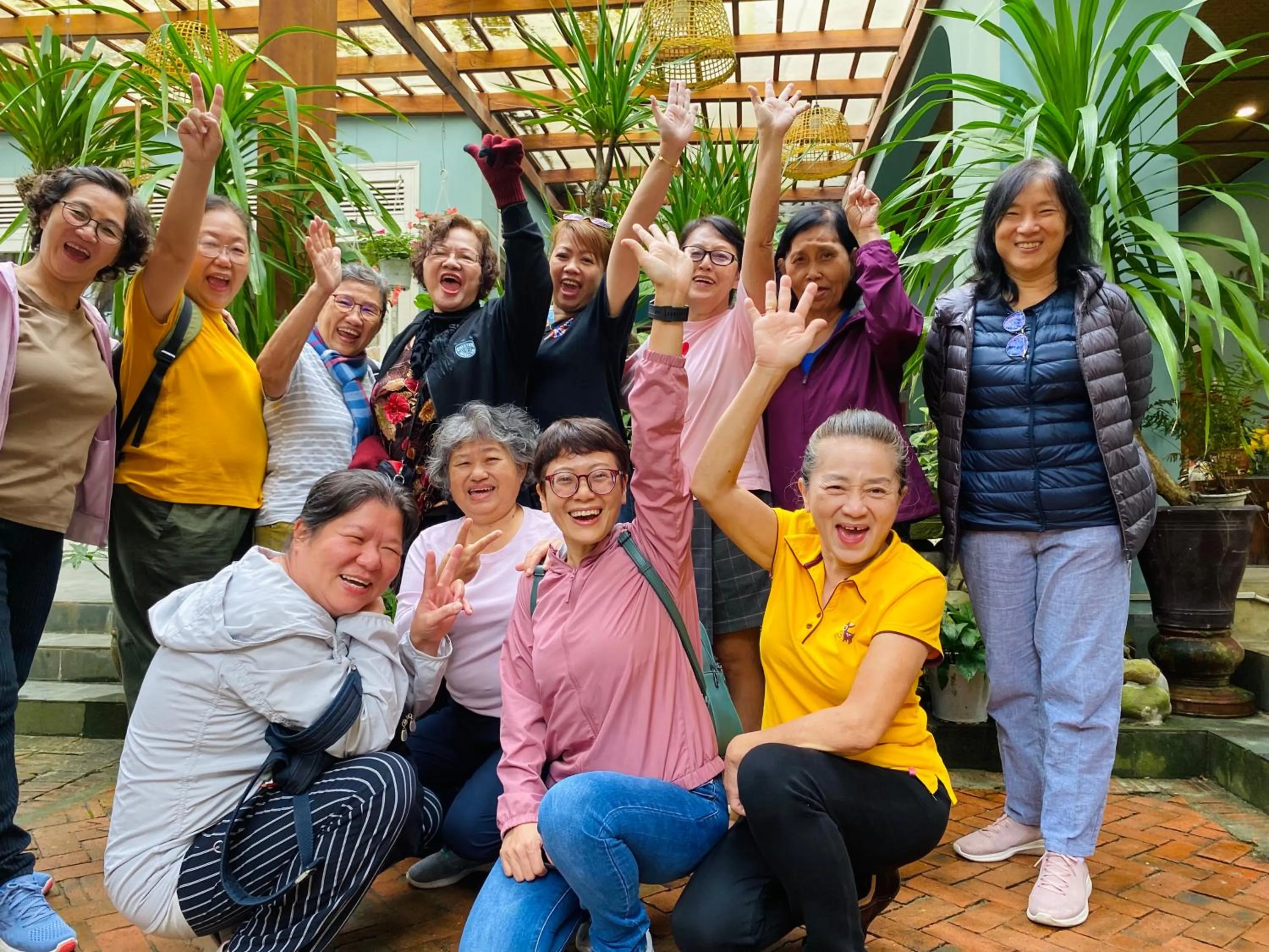 group of guests in Villa De Campagne Hoi An- Boutique homestay with pool and family soul