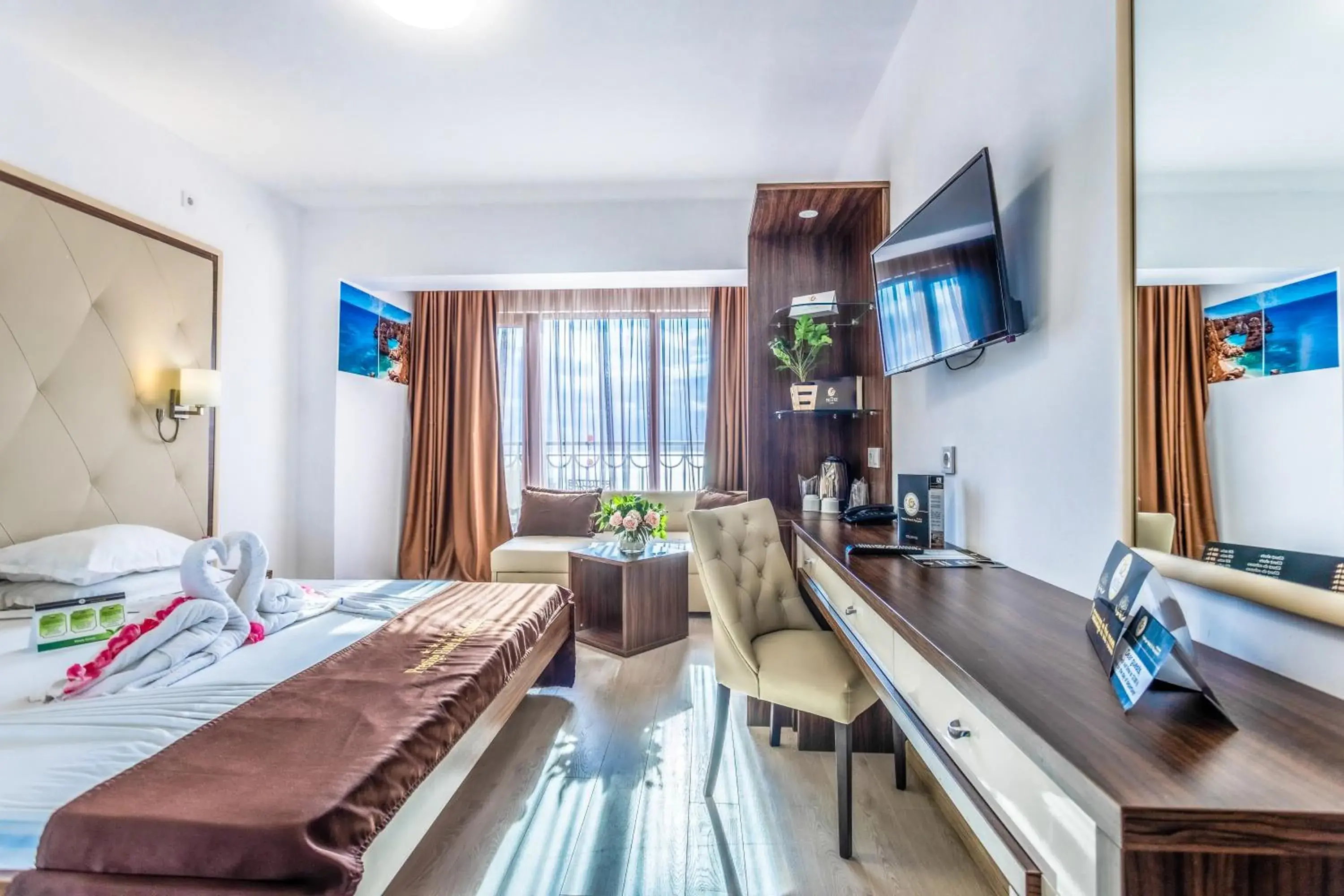 Premium Double Room with Balcony - Free Aquapark Access in Prestige Hotel and Aquapark - All inclusive Premium Double Room with Balcony - Free Aquapark Access in Prestige Hotel and Aquapark - All inclusive