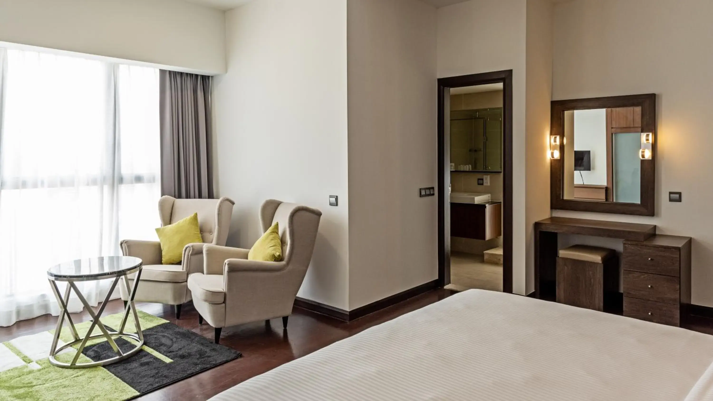 Bedroom, Bed in TRILLION SUITES by SLG Bedroom, Bed in TRILLION SUITES by SLG