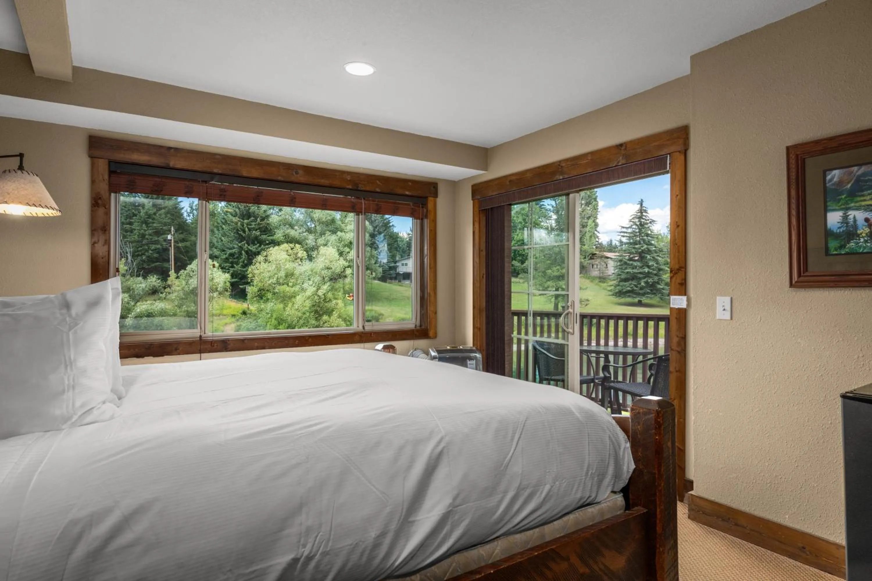 Bed in Duck Inn Lodge