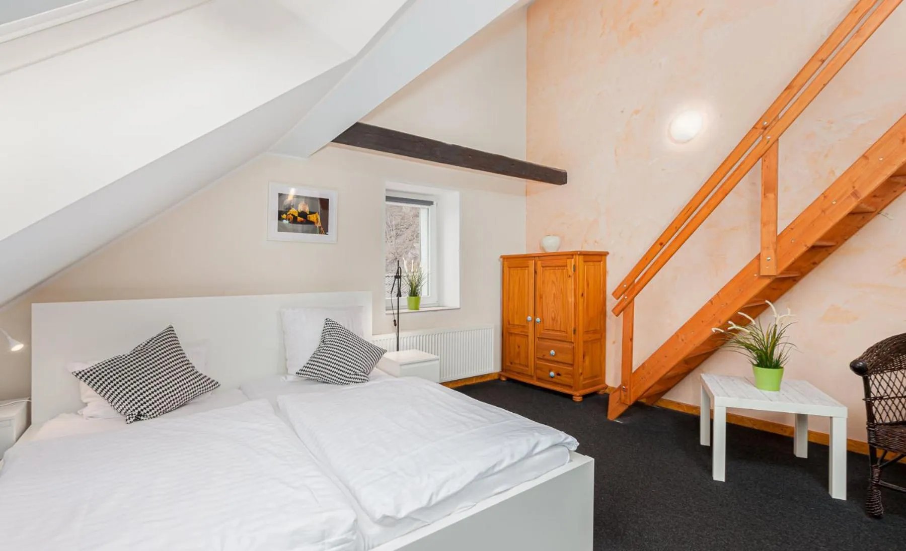 Bed in Hotel Rutherbach