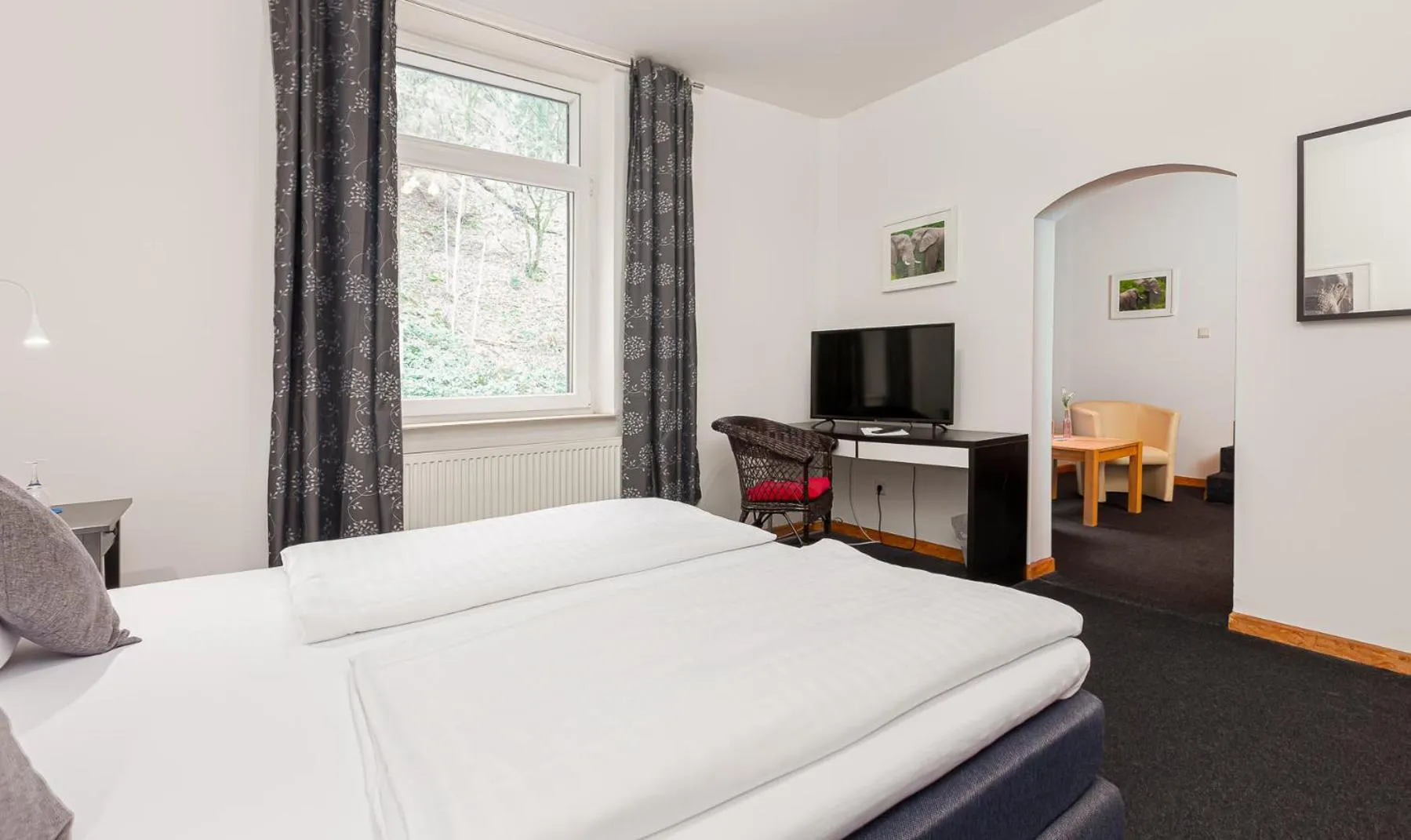 Bed in Hotel Rutherbach