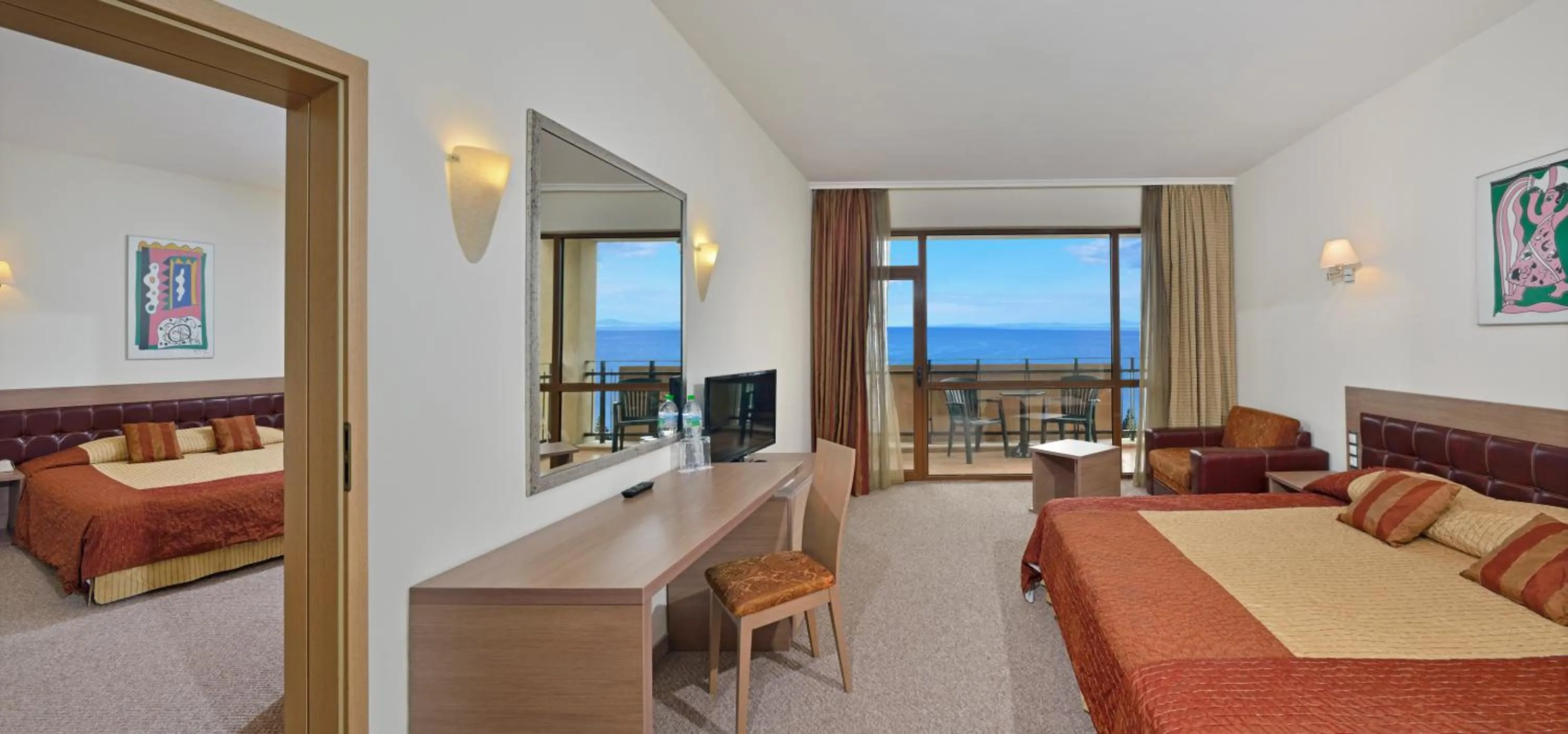 Sea view, Bed in Sol Nessebar Palace All Inclusive