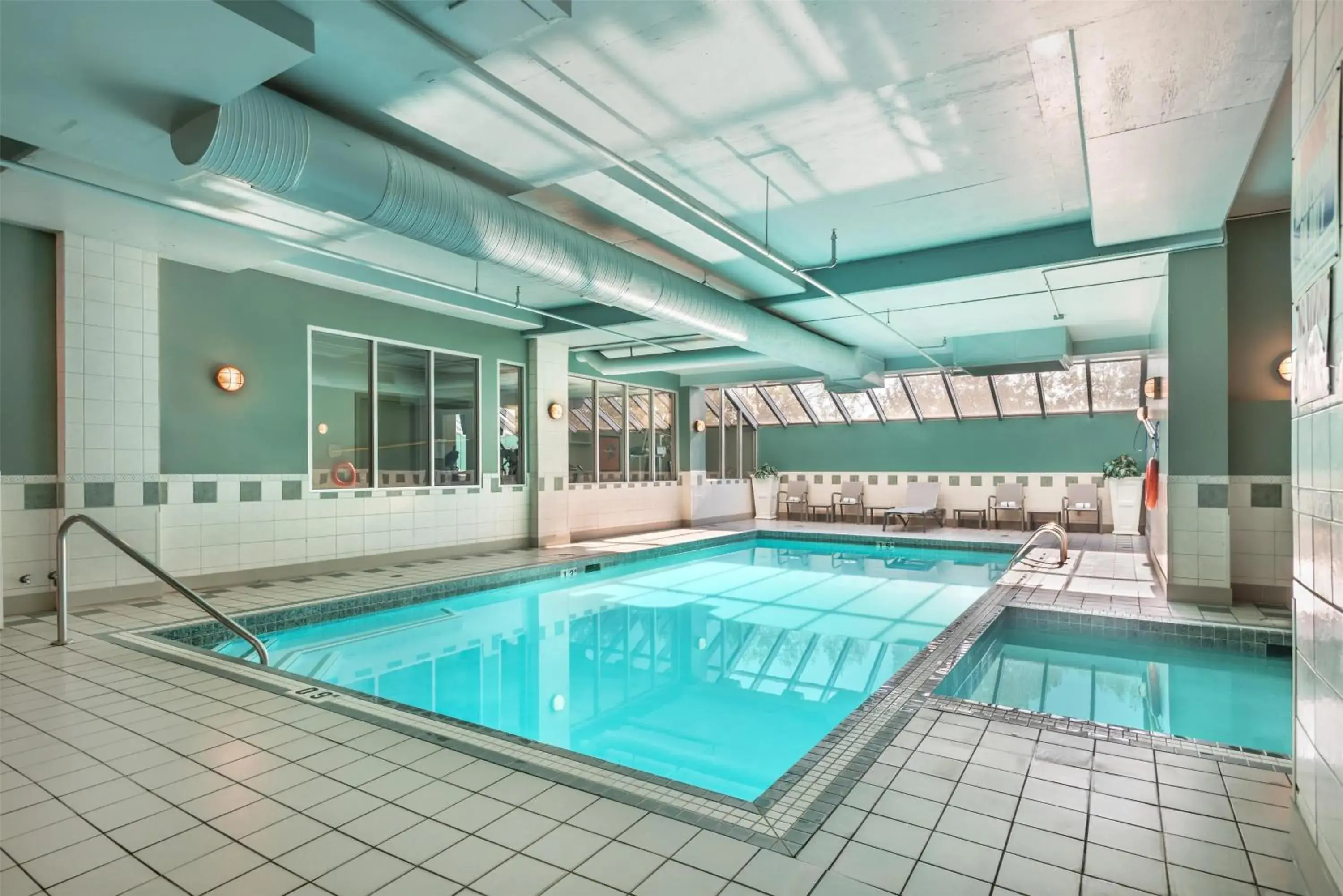 Pool view in Best Western PLUS Calgary Centre Inn Pool view in Best Western PLUS Calgary Centre Inn