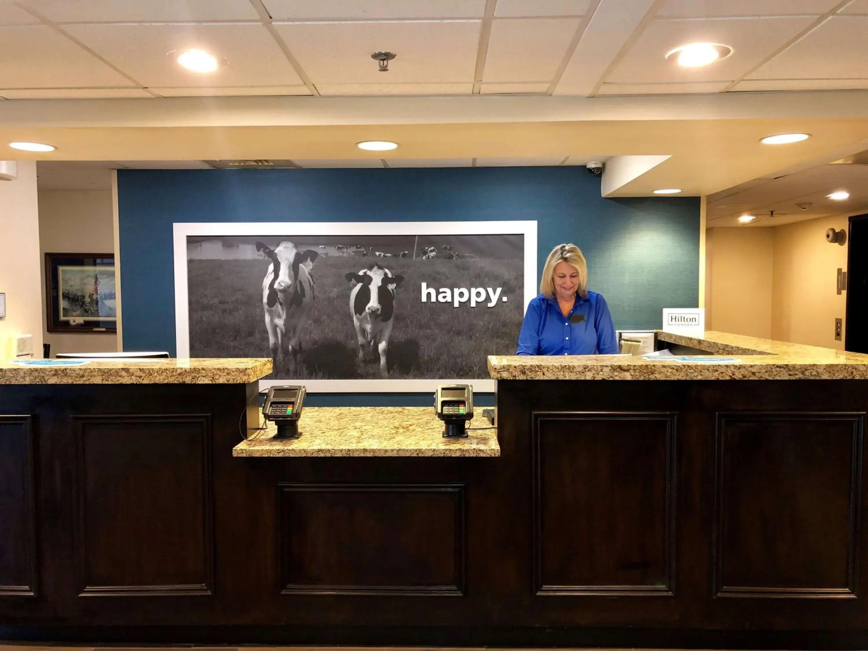 Lobby or reception in Hampton Inn Gettysburg Lobby or reception in Hampton Inn Gettysburg
