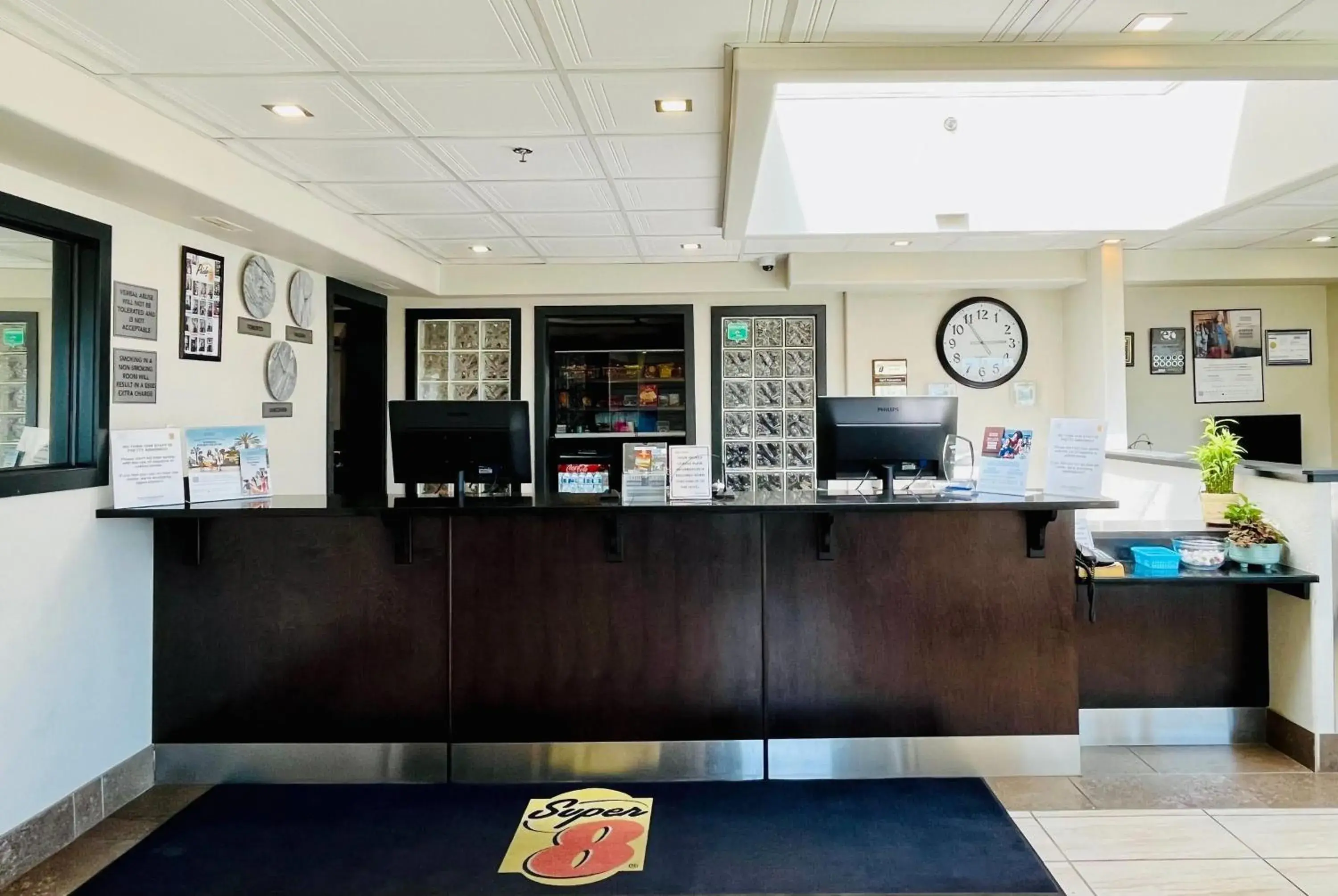Lobby or reception in Super 8 by Wyndham Grande Prairie Lobby or reception in Super 8 by Wyndham Grande Prairie
