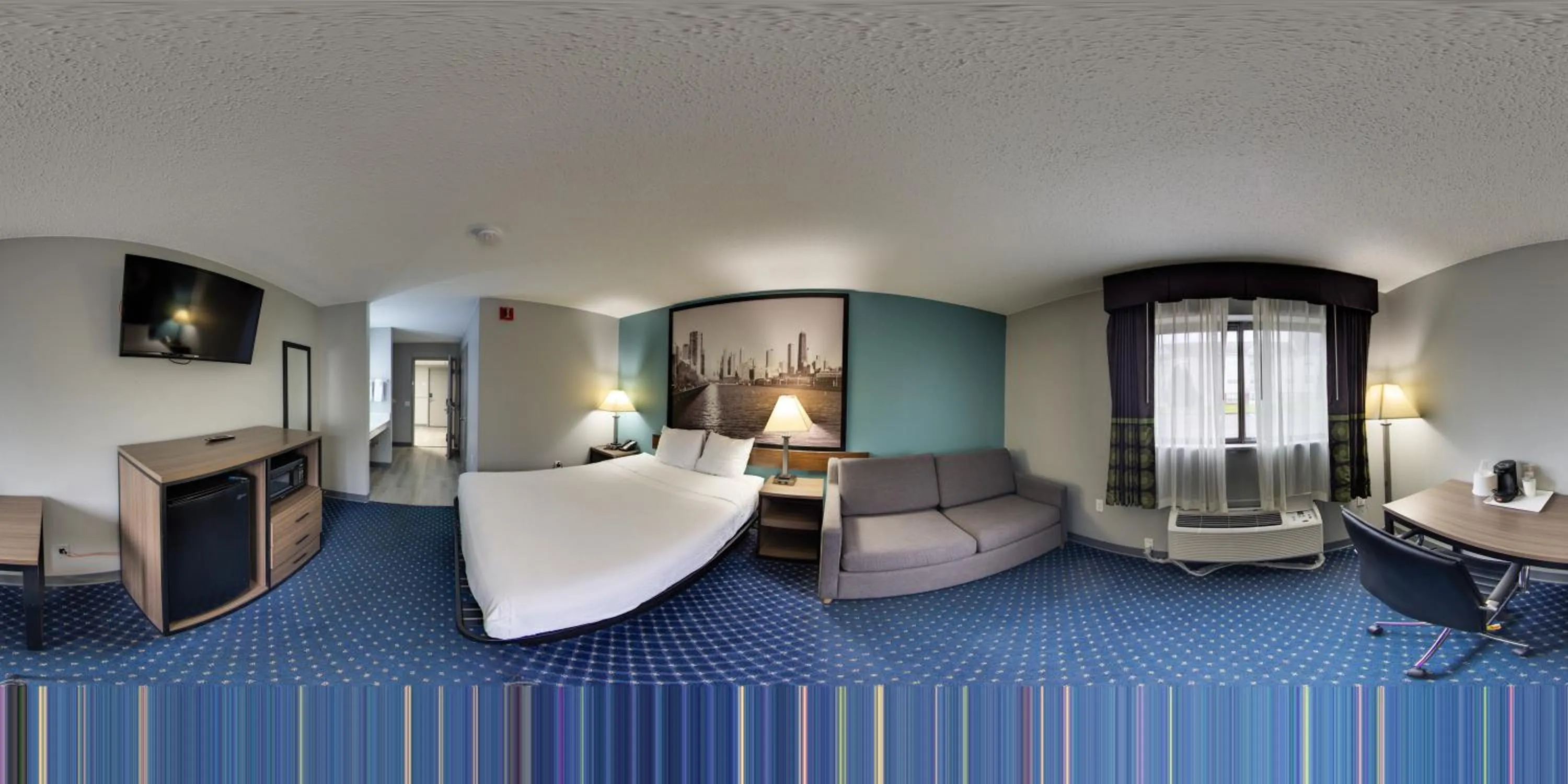 Bed in Super 8 by Wyndham Rockford I-90 Casino District