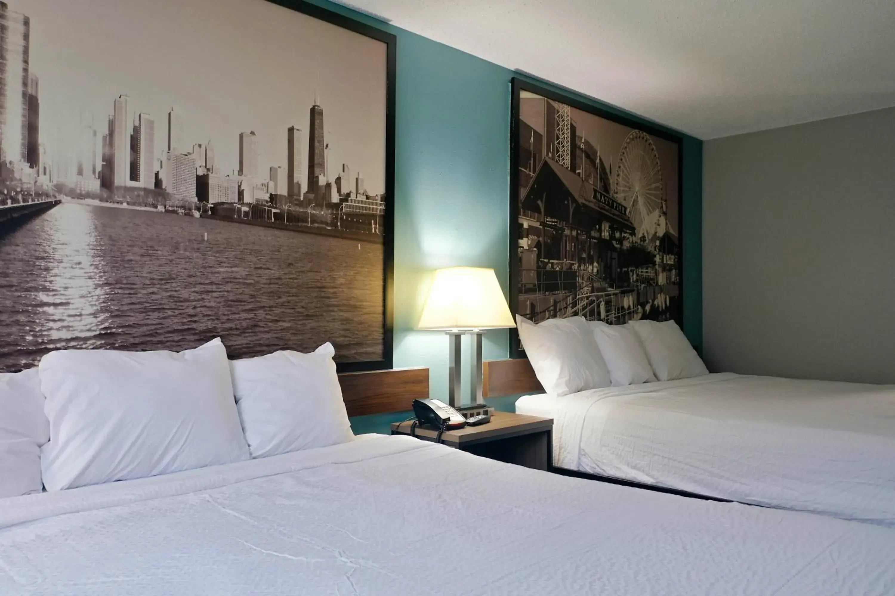 King Room with Two King Beds - Non-Smoking in Super 8 by Wyndham Rockford I-90 Casino District King Room with Two King Beds - Non-Smoking in Super 8 by Wyndham Rockford I-90 Casino District