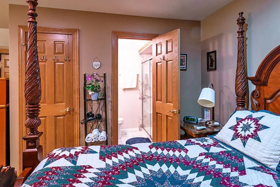 Bed in Scottish Bed & Breakfast