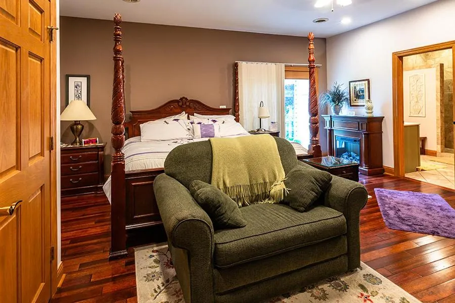 Bed in Scottish Bed & Breakfast