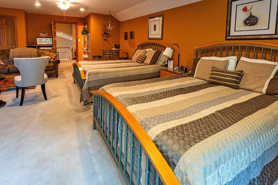 Bed in Scottish Bed & Breakfast