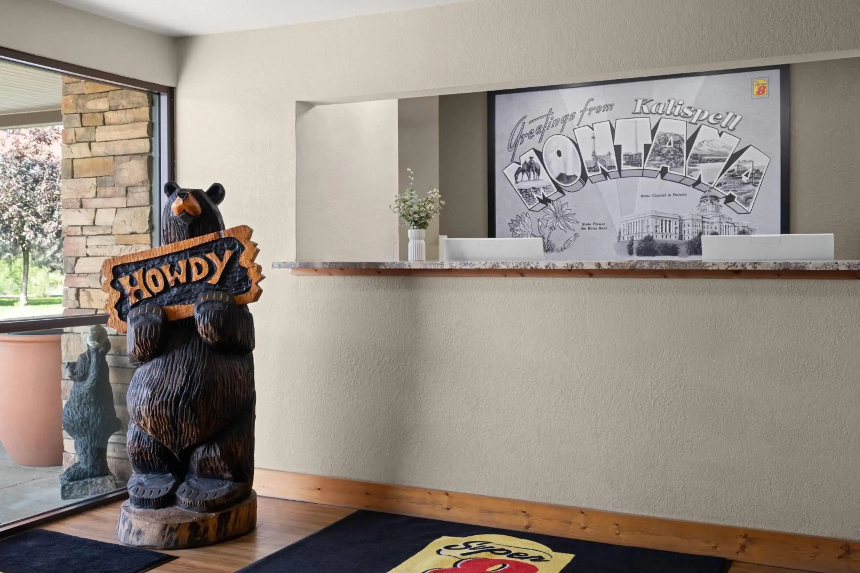 Lobby or reception in Super 8 by Wyndham Kalispell Glacier National Park Lobby or reception in Super 8 by Wyndham Kalispell Glacier National Park