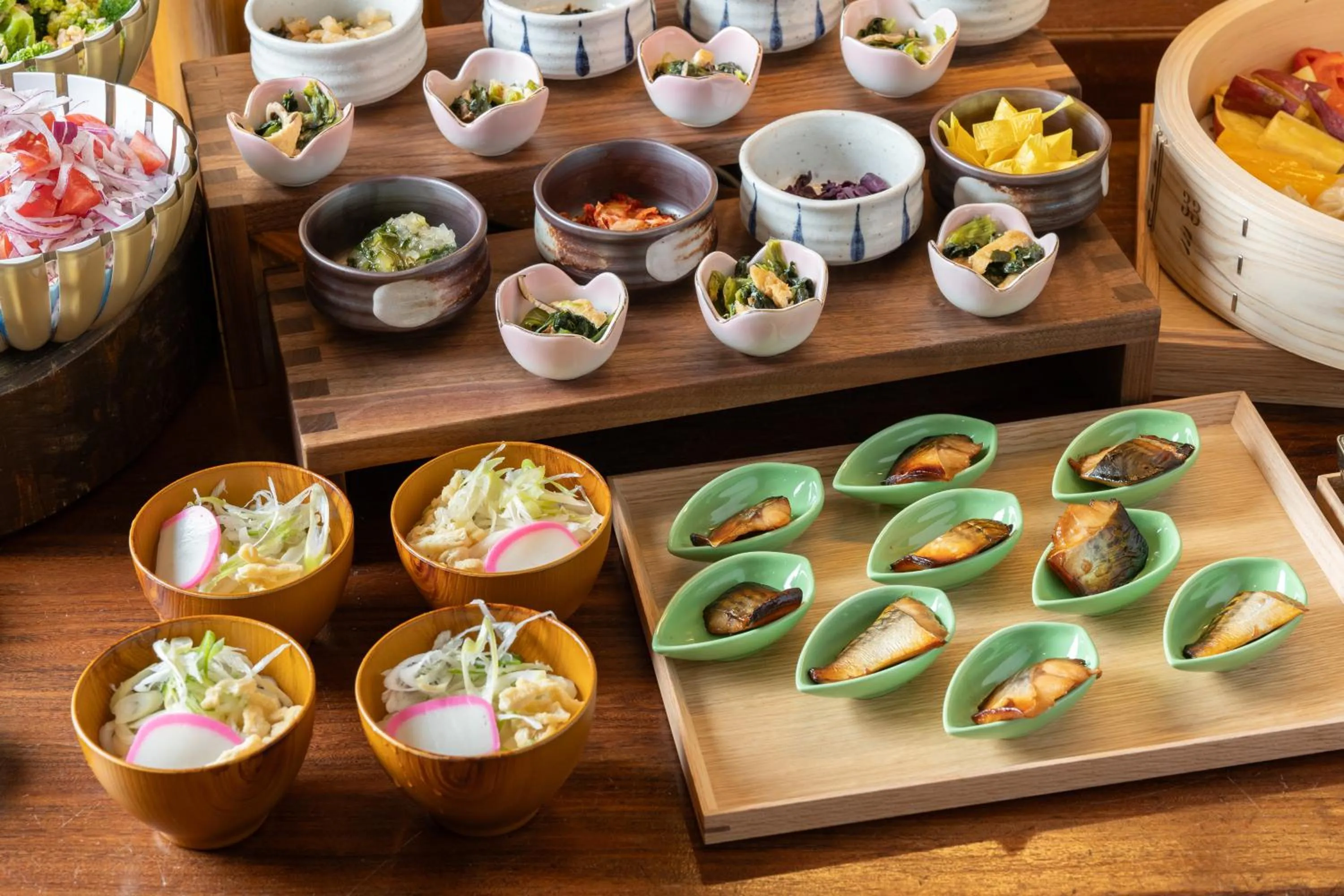 Buffet breakfast in Hotel Vista Premio Kyoto Kawaramachi St