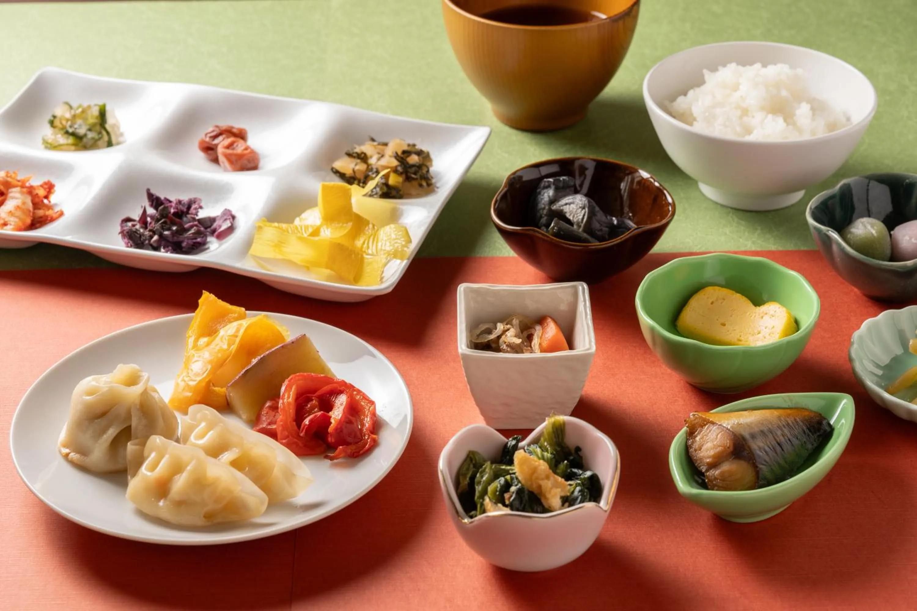 Buffet breakfast in Hotel Vista Premio Kyoto Kawaramachi St