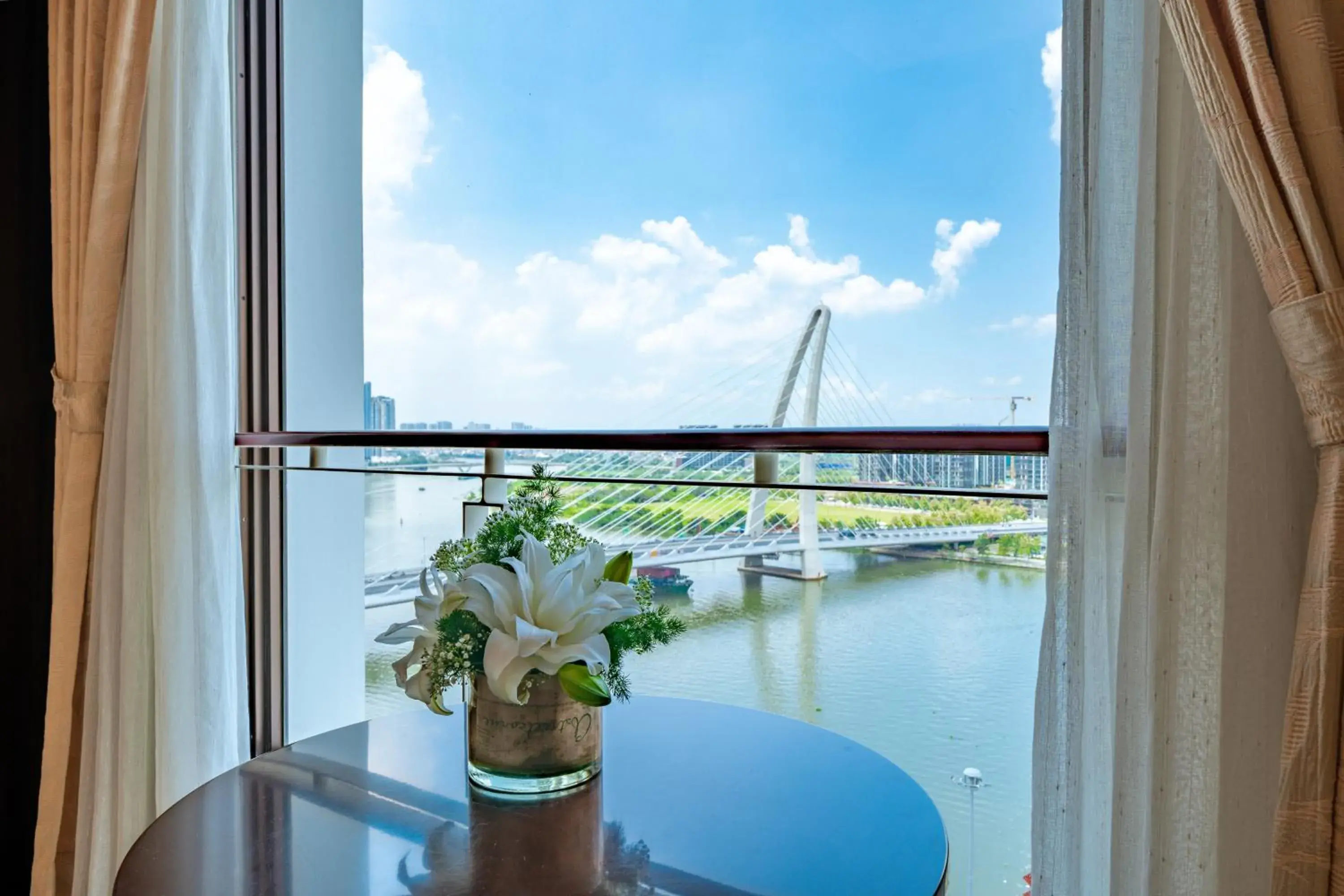 River view in Lotte Hotel Saigon River view in Lotte Hotel Saigon
