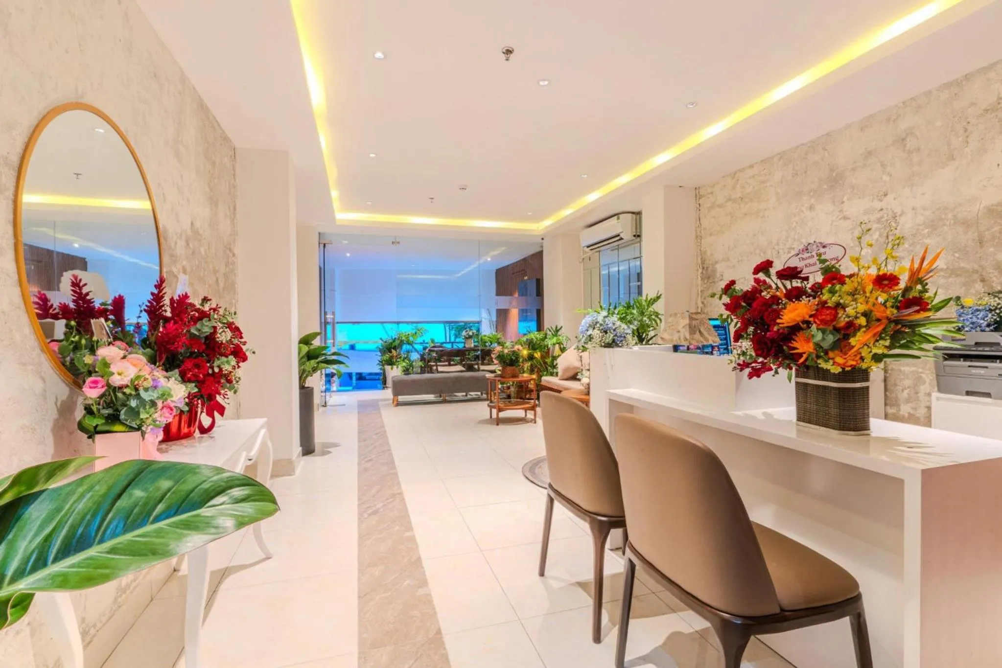 Seating area in Park View Luxury Hotel