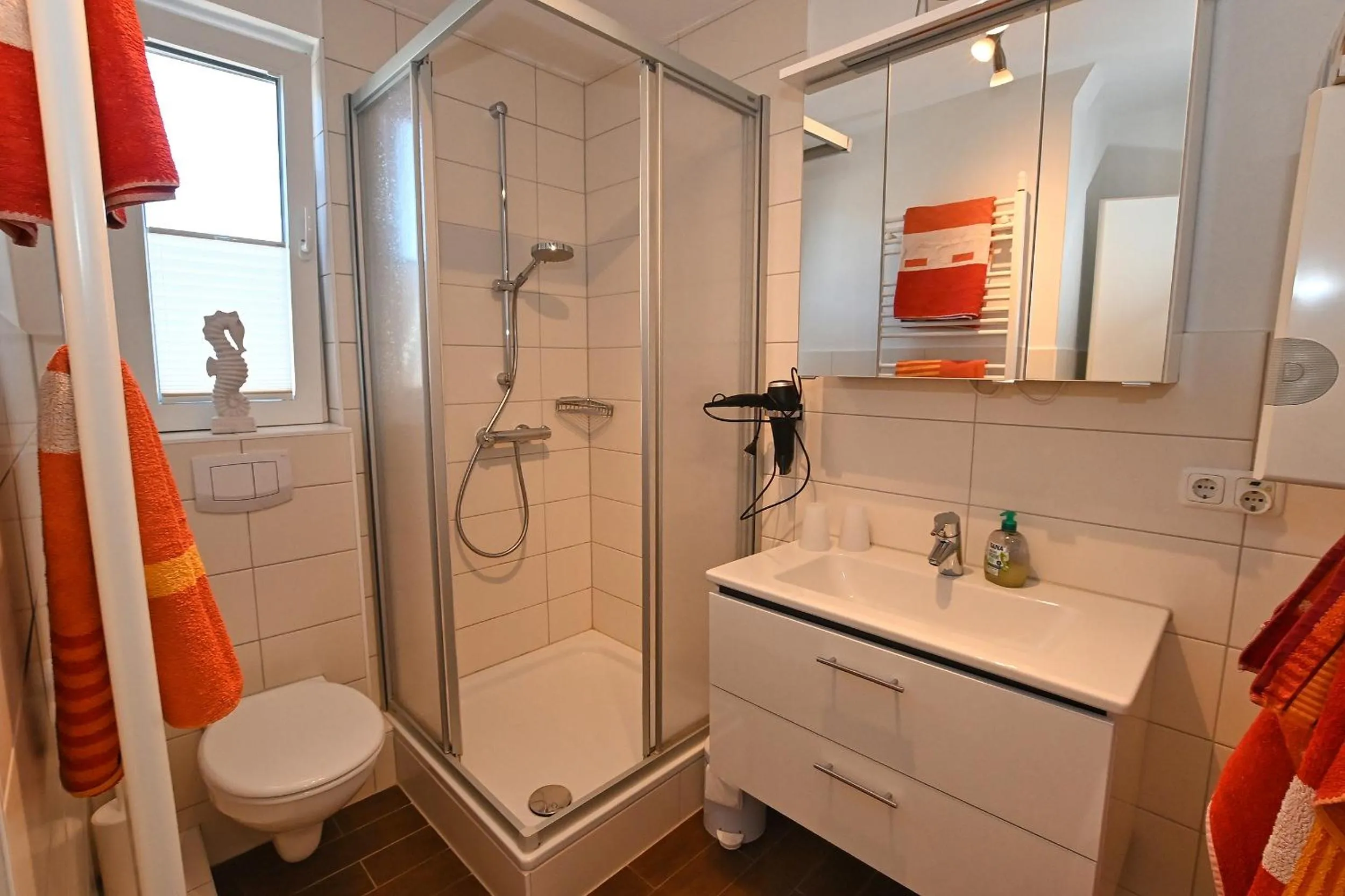 Bathroom in Ferienwohnung NORDIA Allee und See
