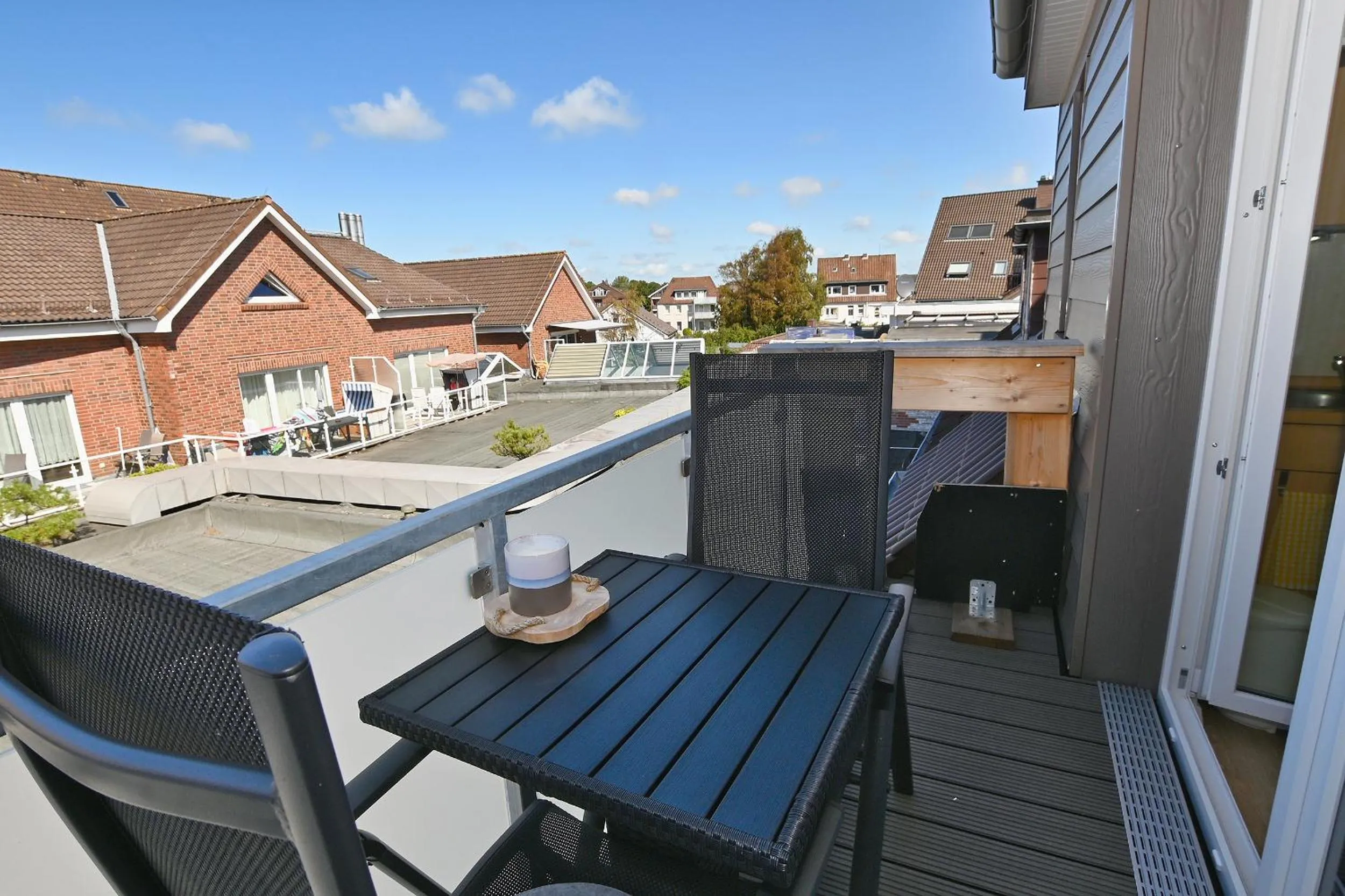 Balcony/Terrace in Ferienwohnung NORDIA Allee und See