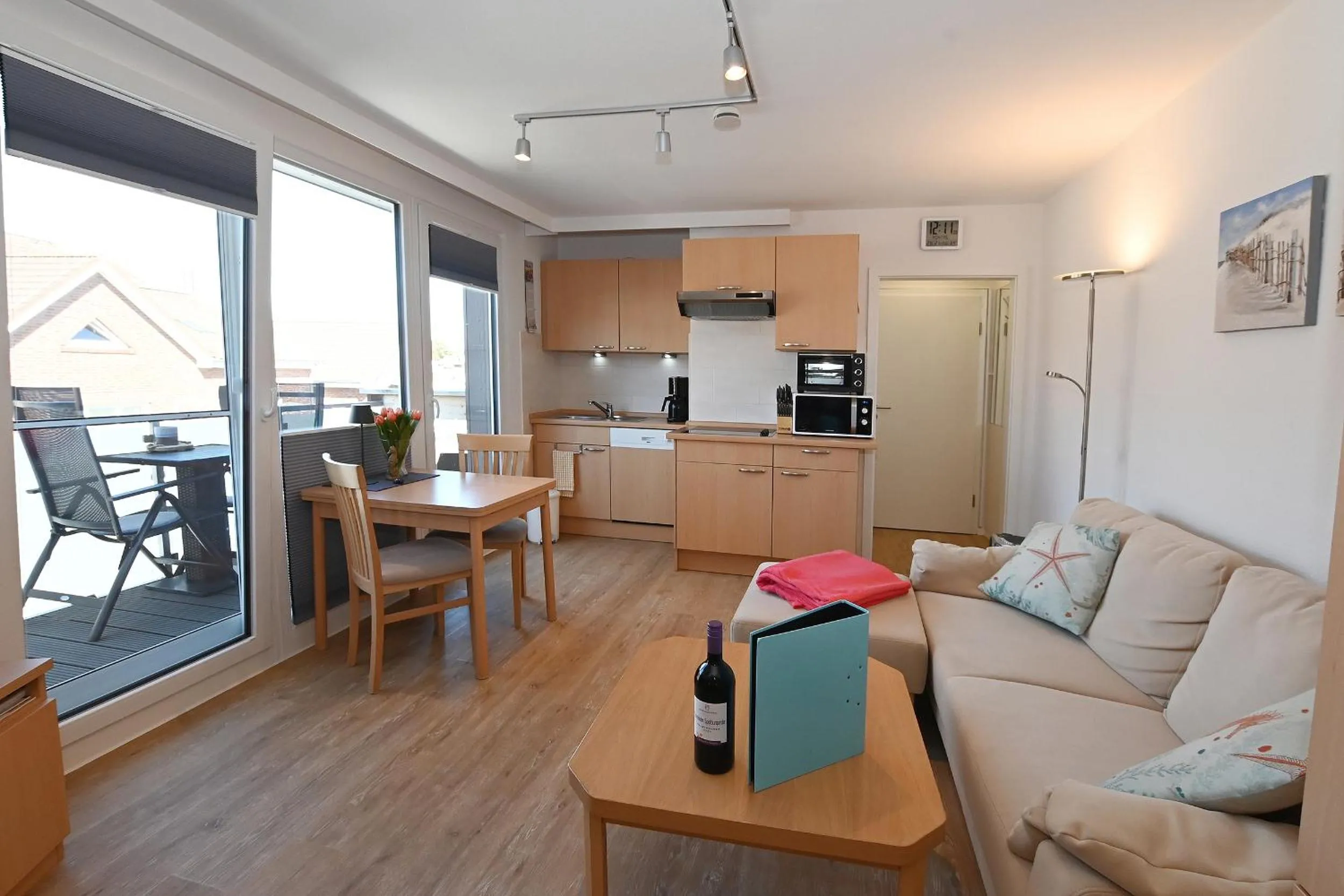 Living room in Ferienwohnung NORDIA Allee und See