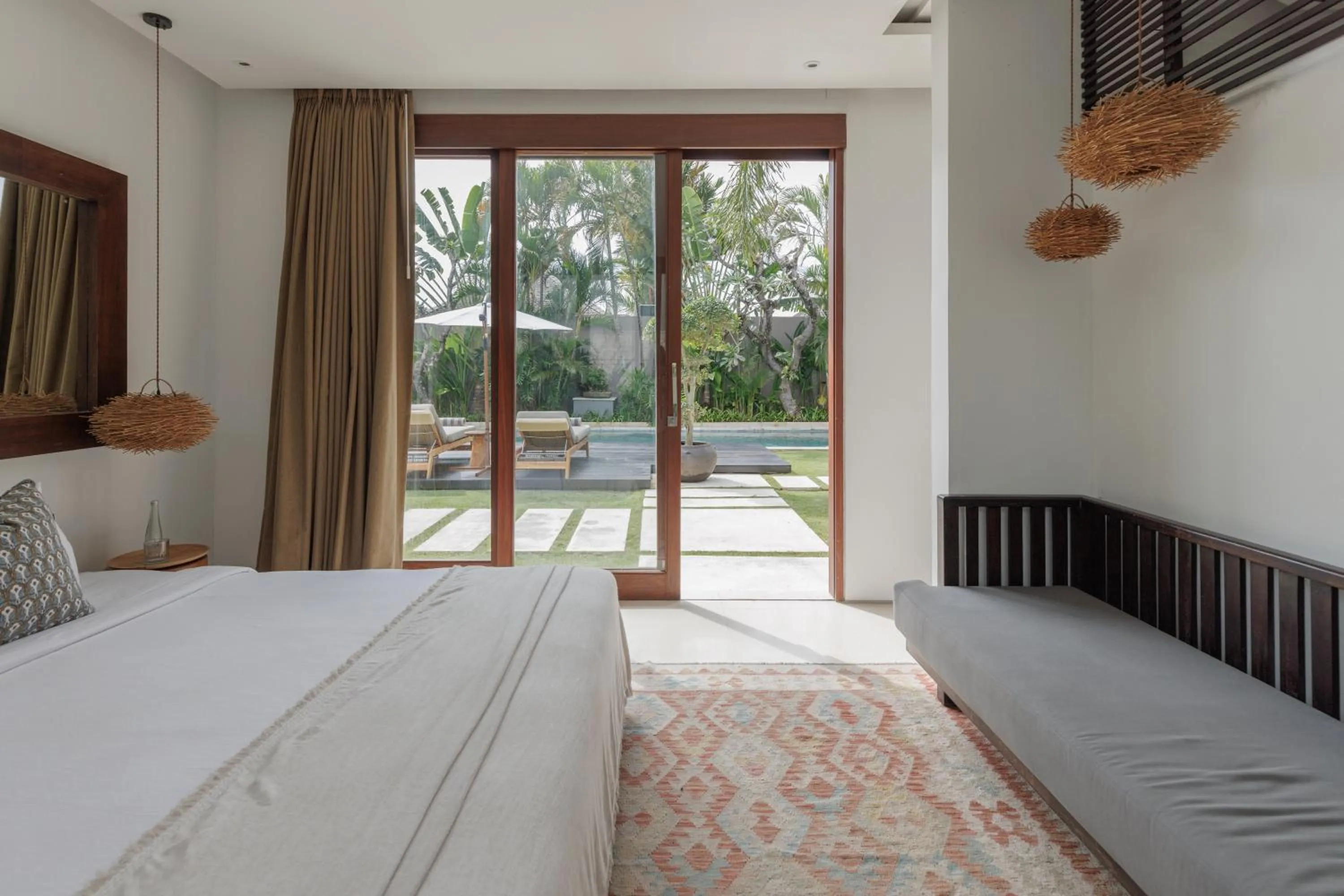 Bed in Chandra Bali Villas