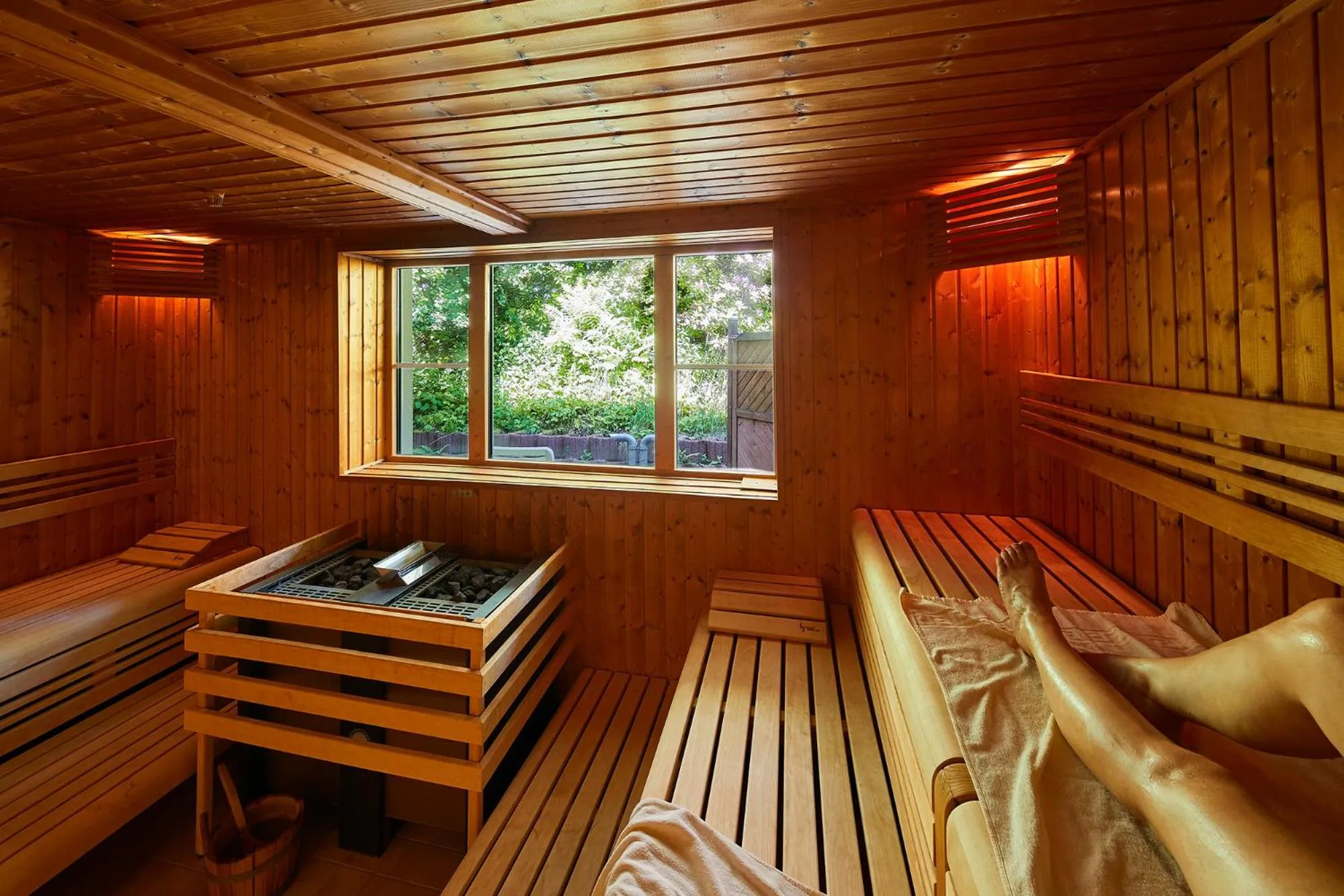 Sauna in Waldhaus am See