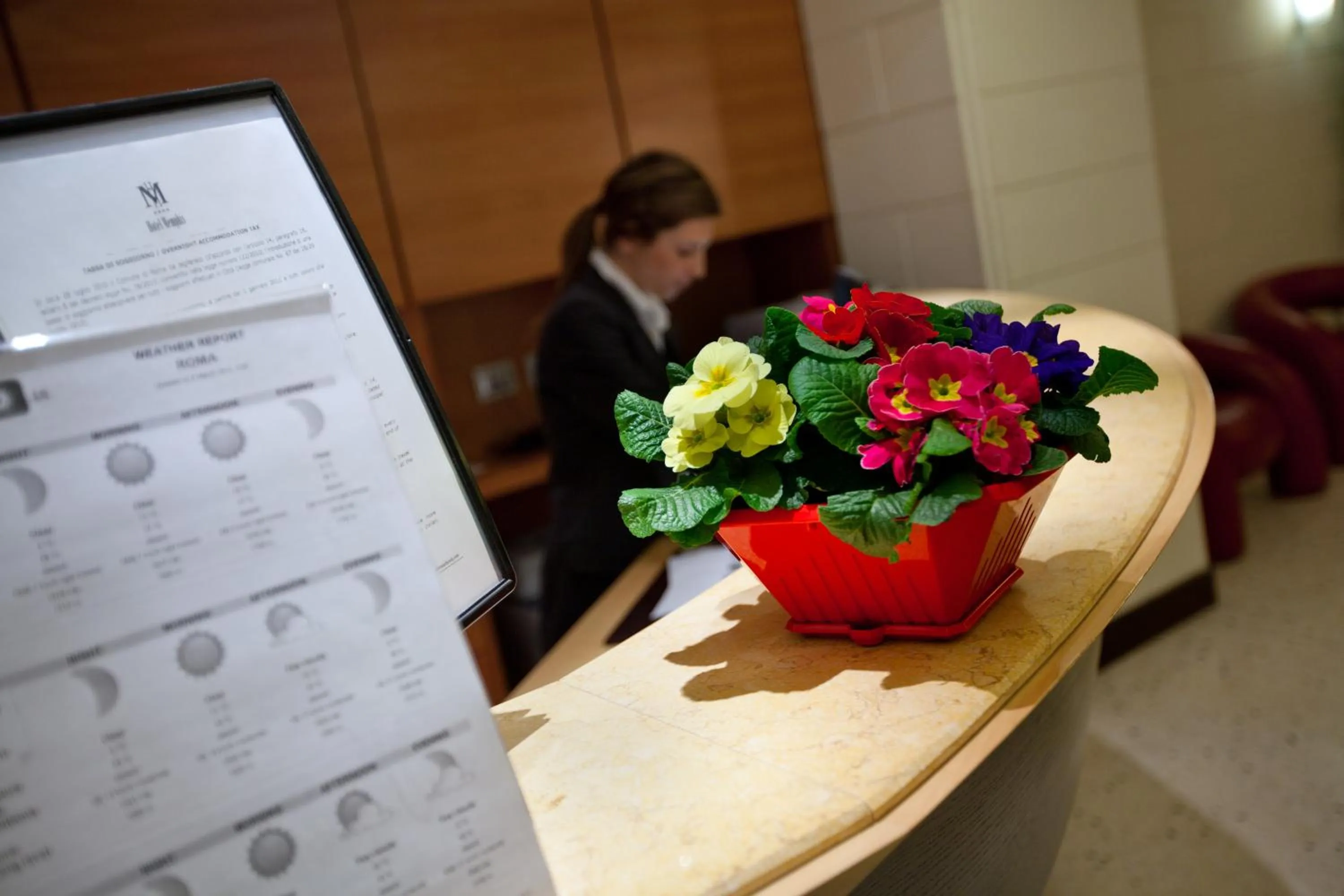 Lobby or reception in Hotel Memphis