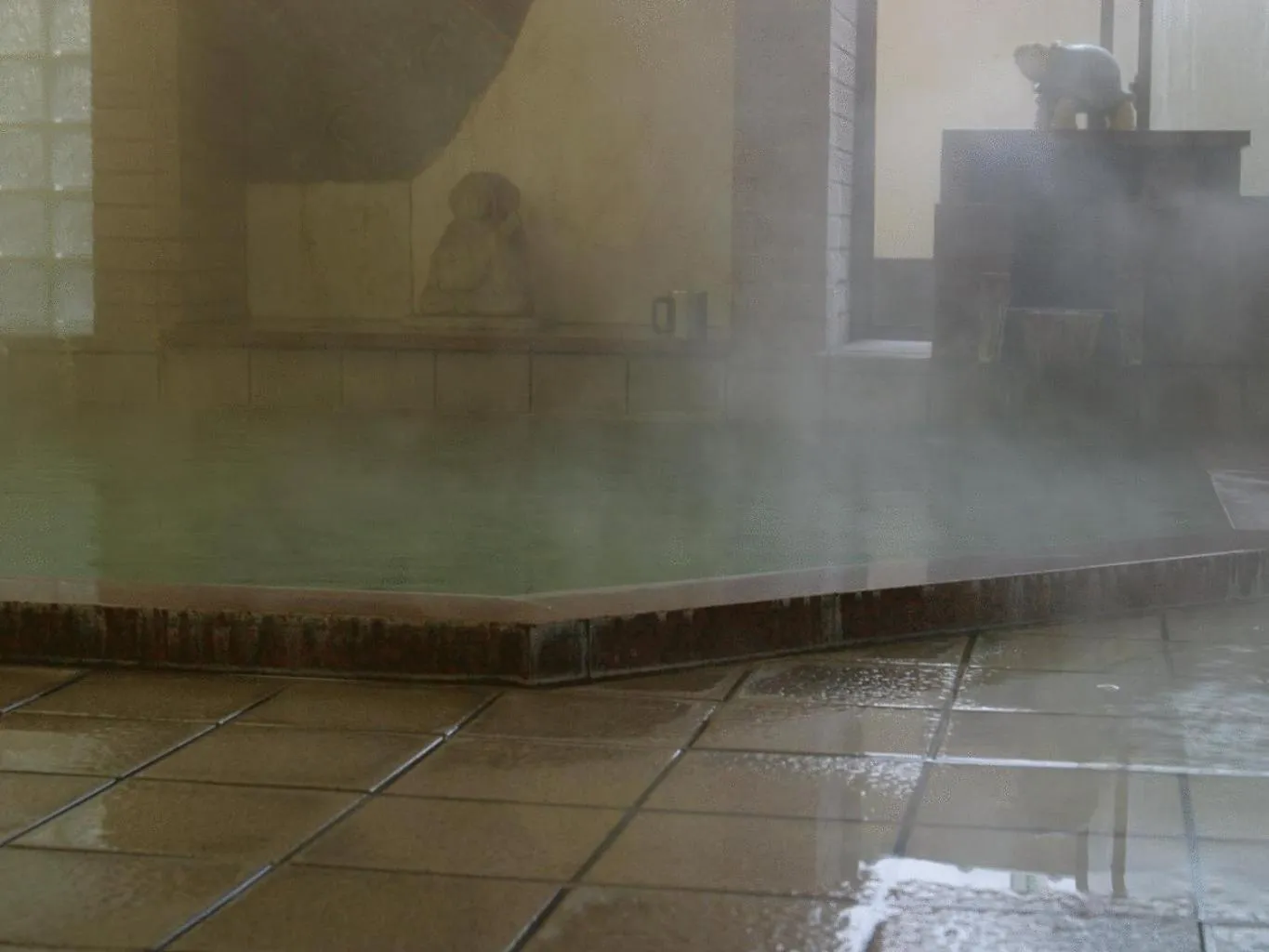 Hot Spring Bath in Kamesei Ryokan