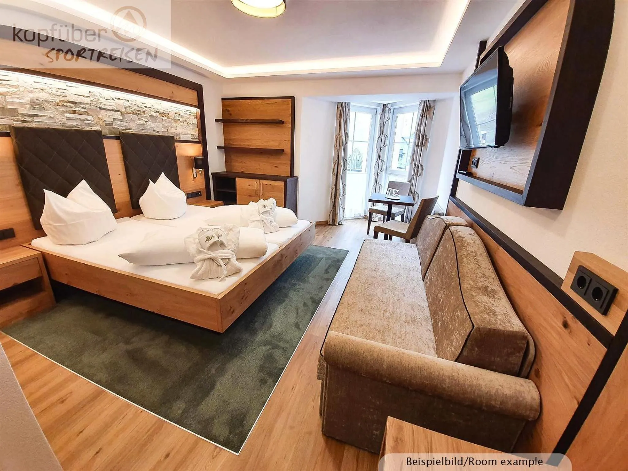 Bed in Sporthotel Daniel