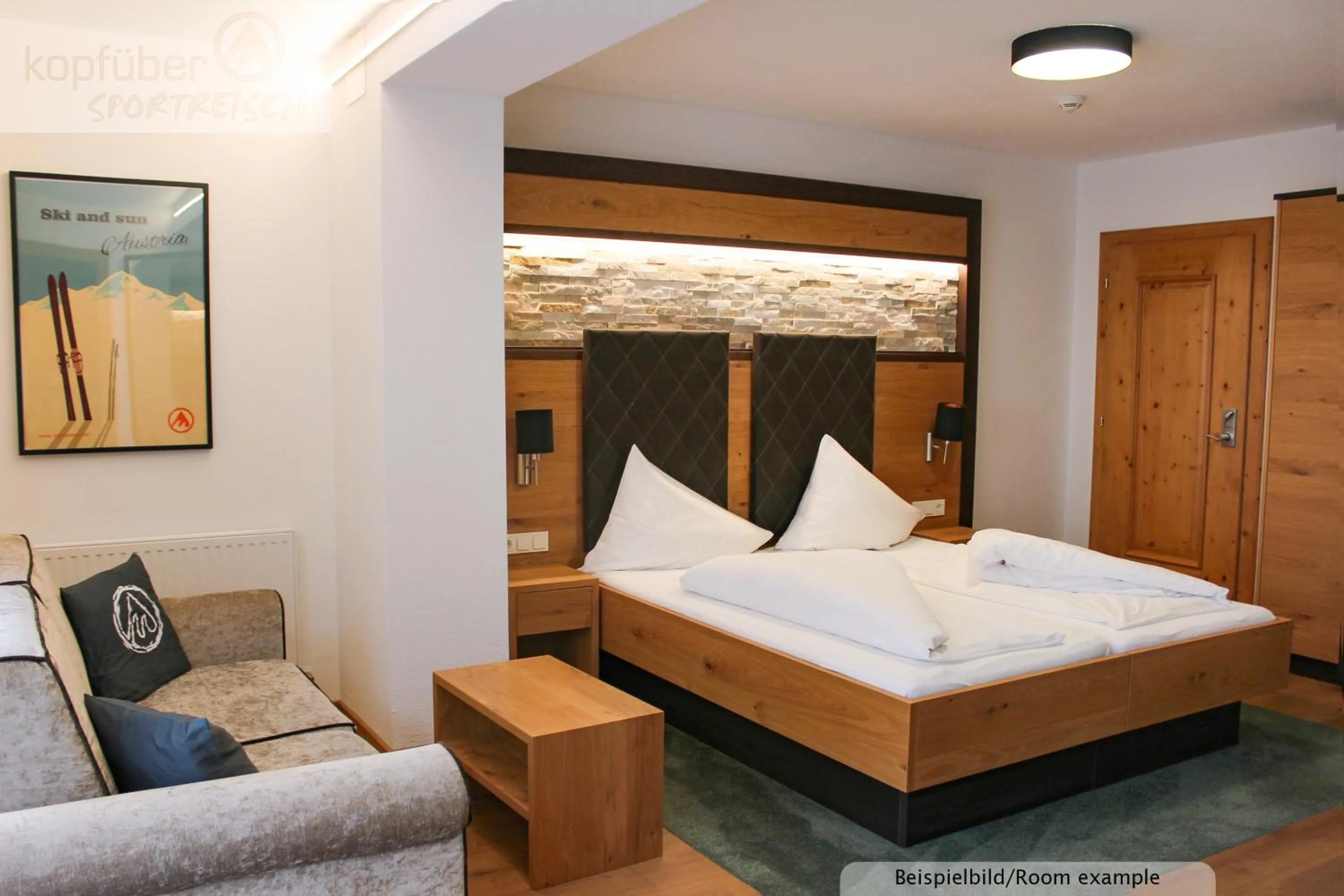 Bed in Sporthotel Daniel