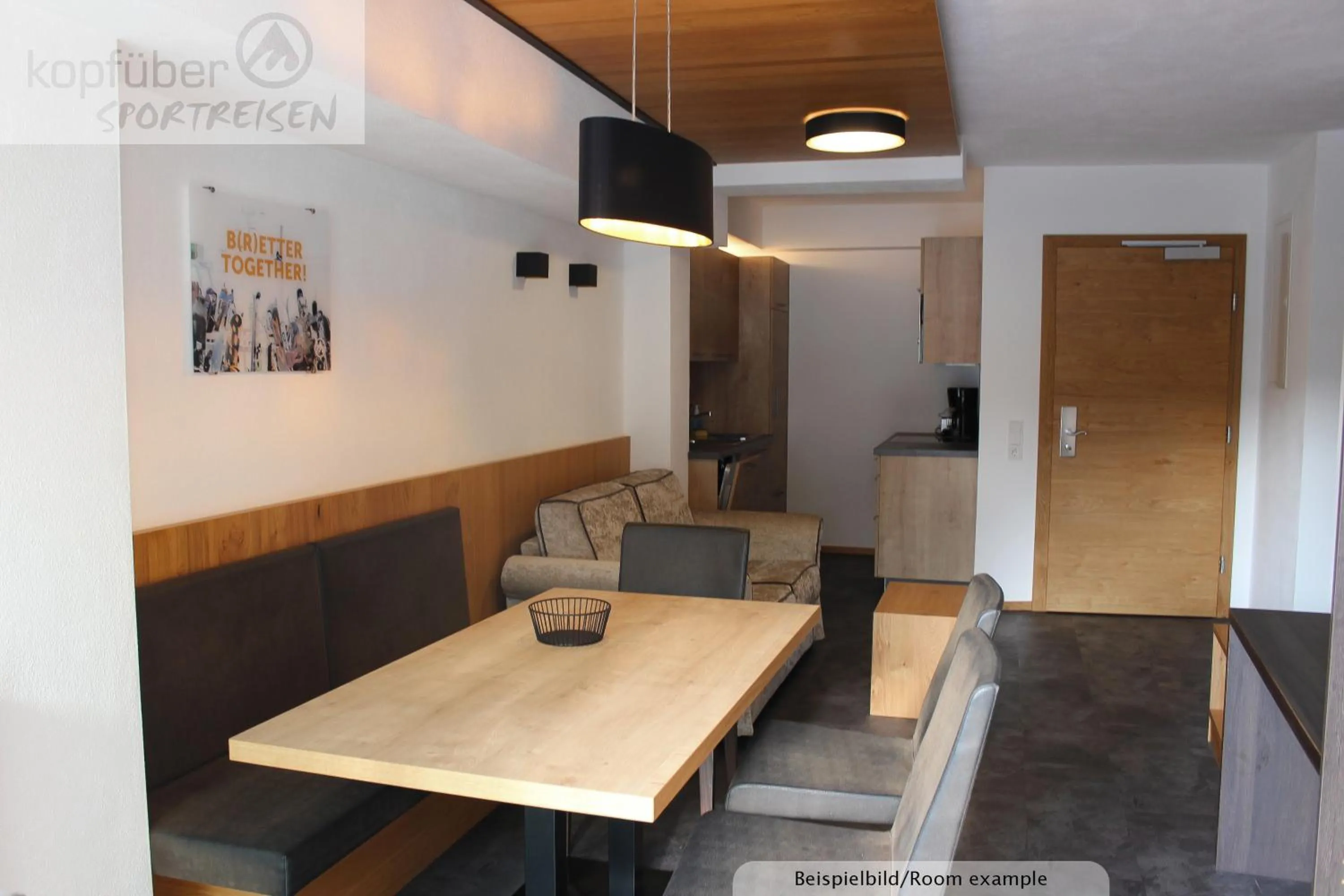 Kitchen or kitchenette in Sporthotel Daniel